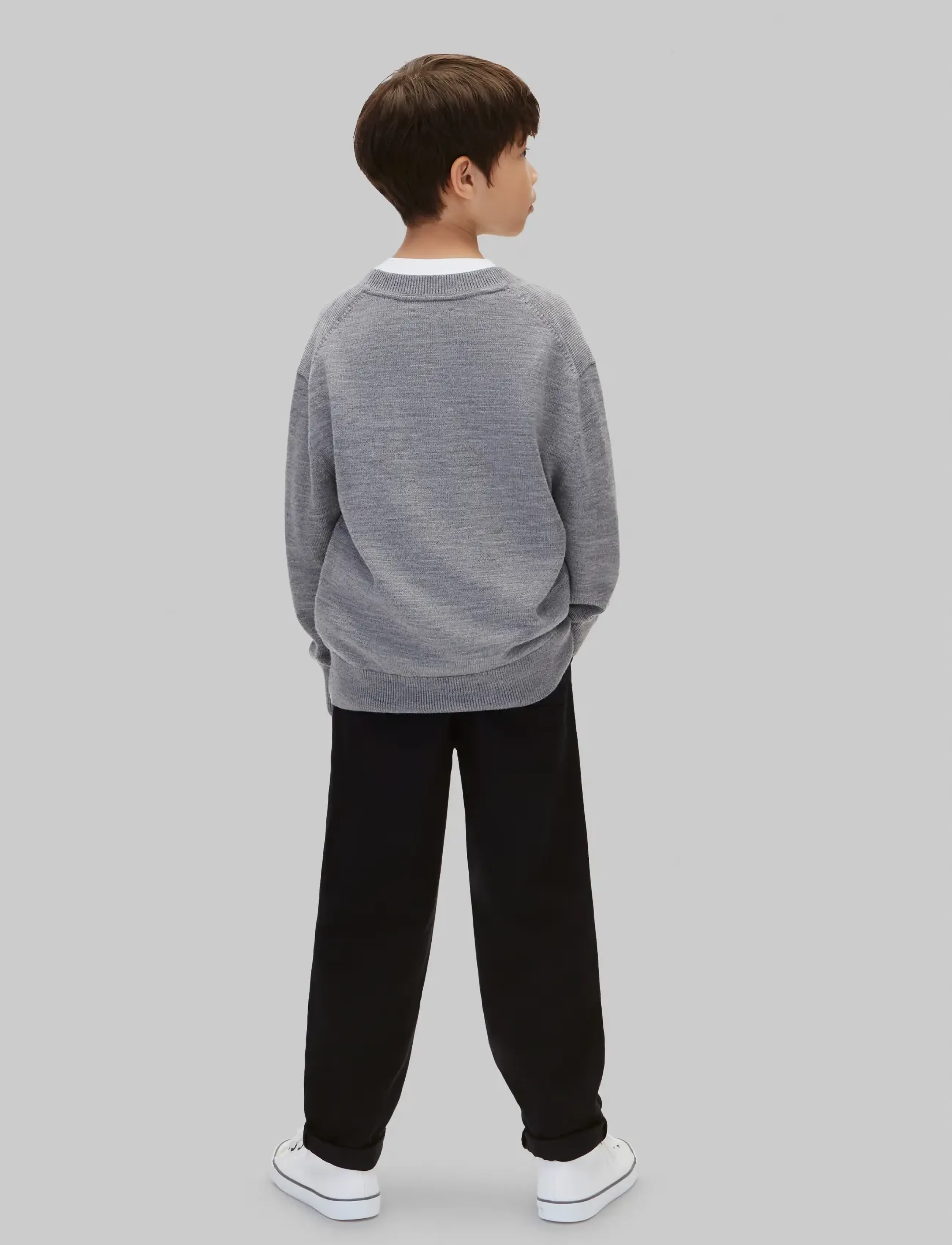 Calvin Klein - CK MERINO OVERSIZED SWEATER - medium grey heather - 2