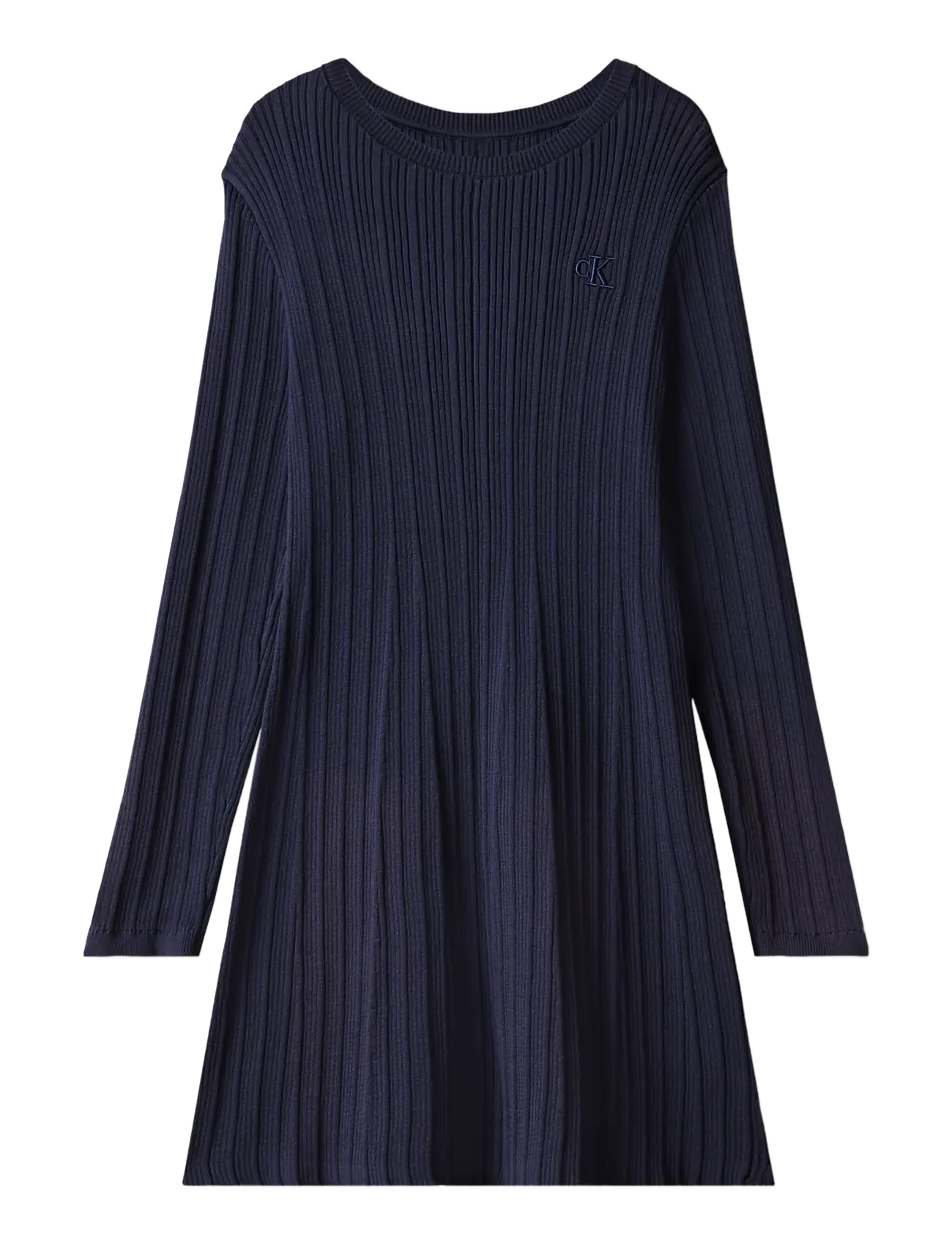 Calvin Klein CHUNKY RIB SWEATER - Back to school - TURTLEDOVE / navy