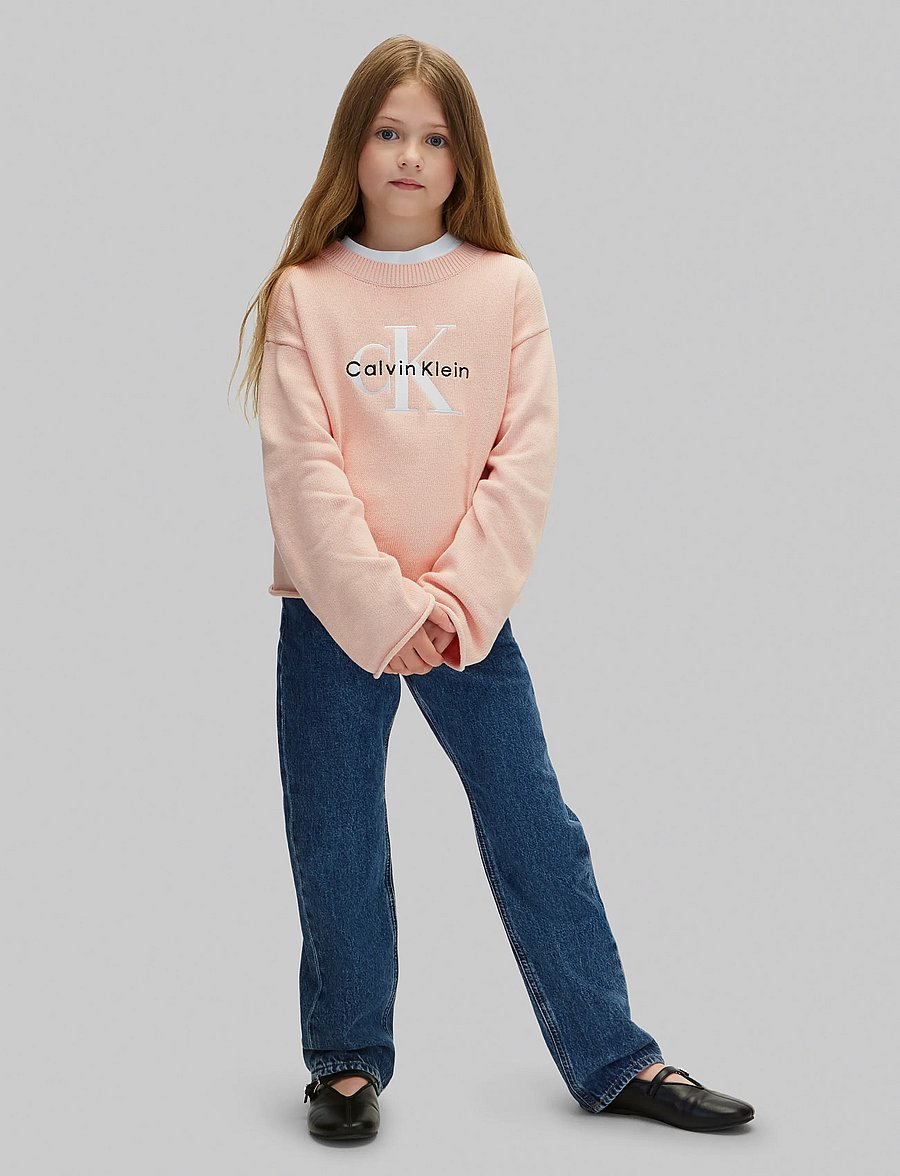 Calvin Klein - MONOLOGO CN SWEATER - pullover - spanish villa - 0