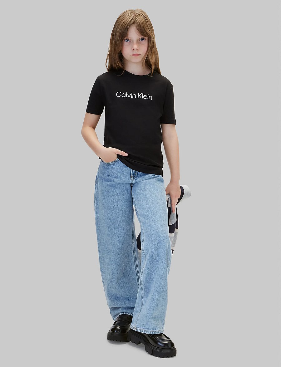 Calvin Klein - INST.LOGO SS T-SHIRT - kurzärmelige - pvh black - 0