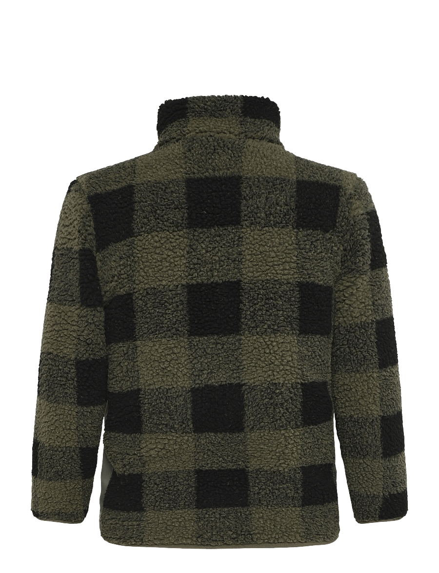 Calvin Klein - CK SHERPA FLEECE JACKET - fleece jackets - dusty olive - 1