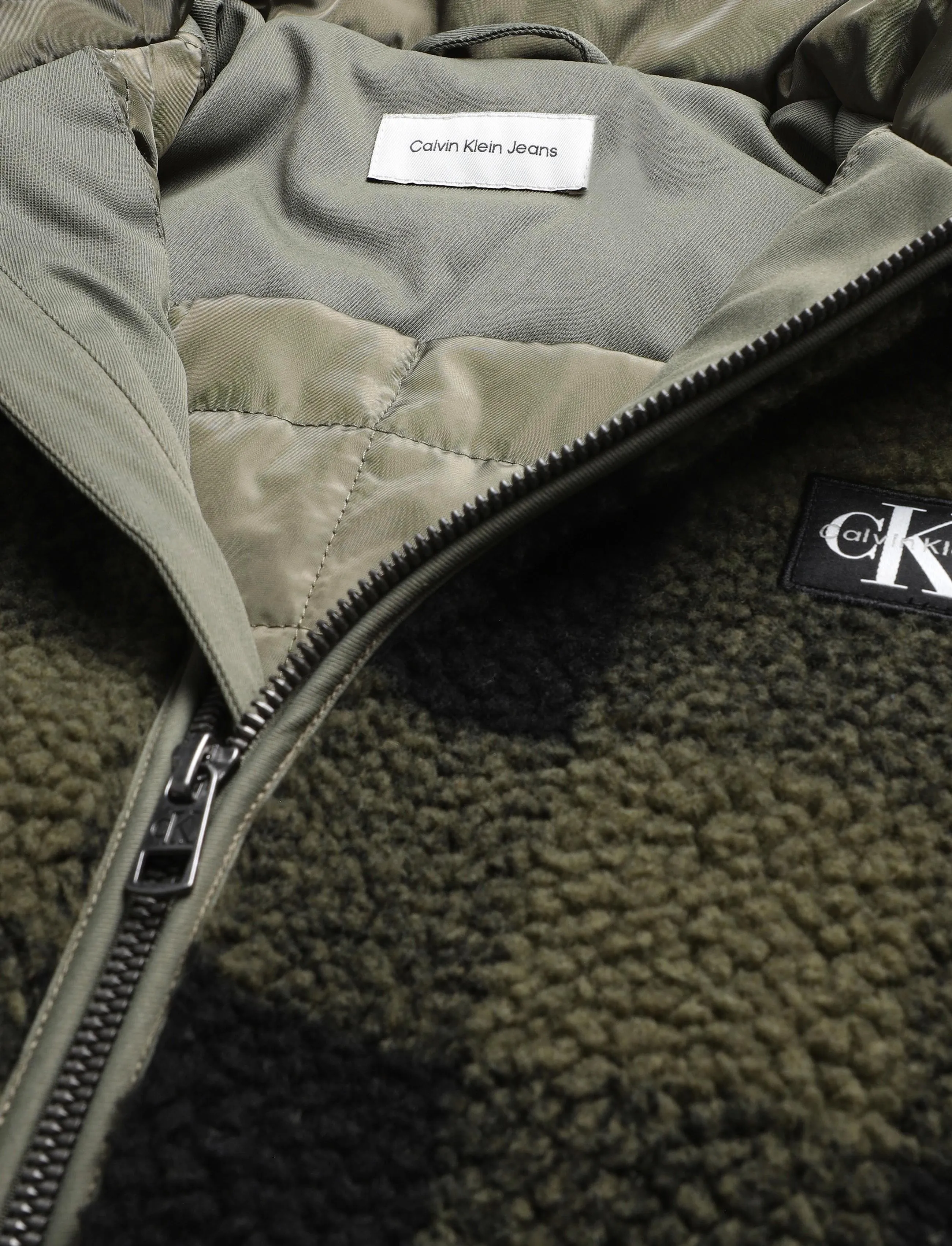 Calvin Klein - CK SHERPA FLEECE JACKET - dusty olive - 2