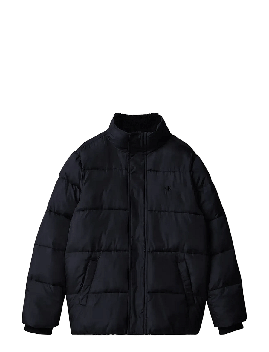 Calvin Klein - SHERPA COLLAR PUFFER - vinterjackor - pvh black - 1