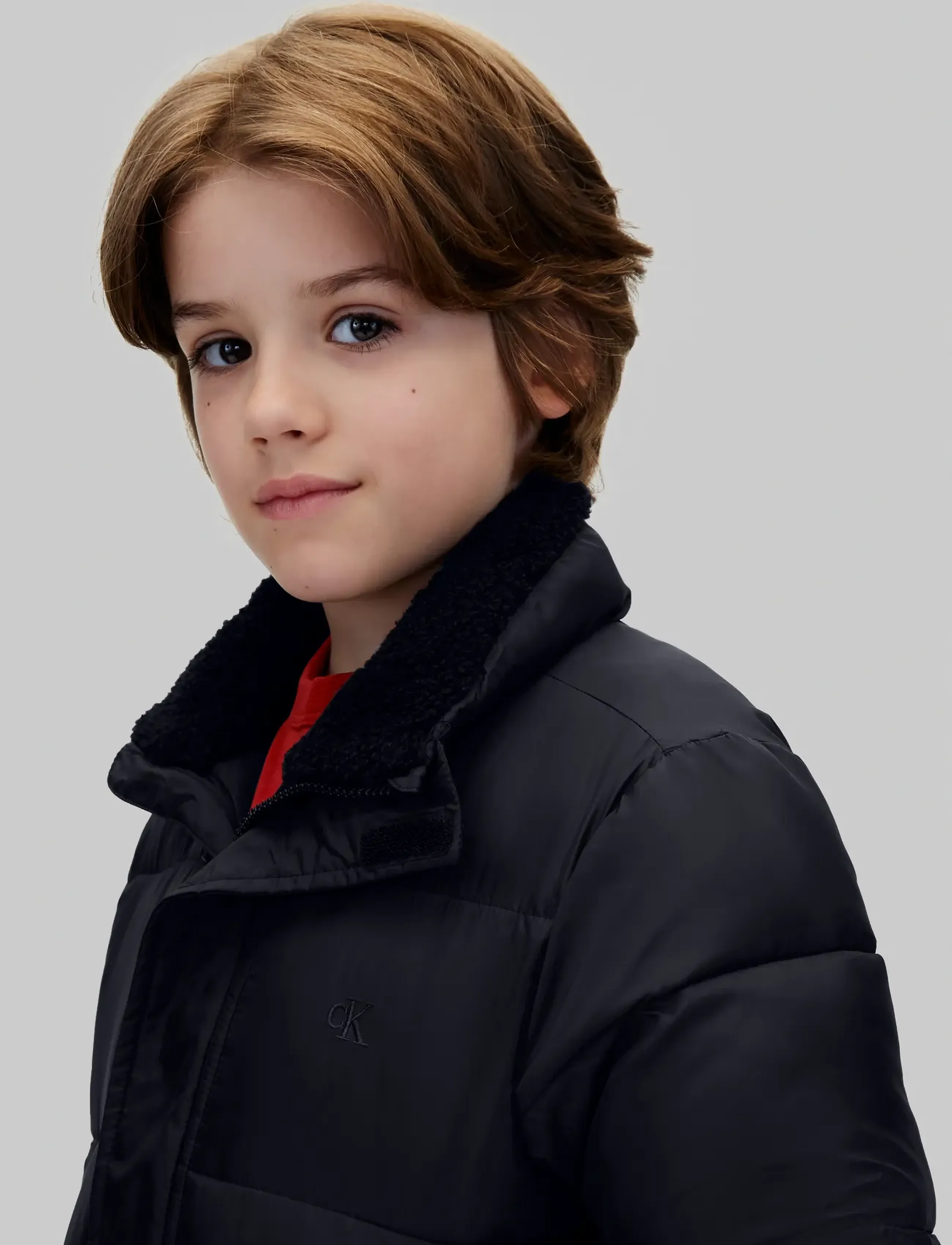 Calvin Klein - SHERPA COLLAR PUFFER - vinterjackor - pvh black - 3