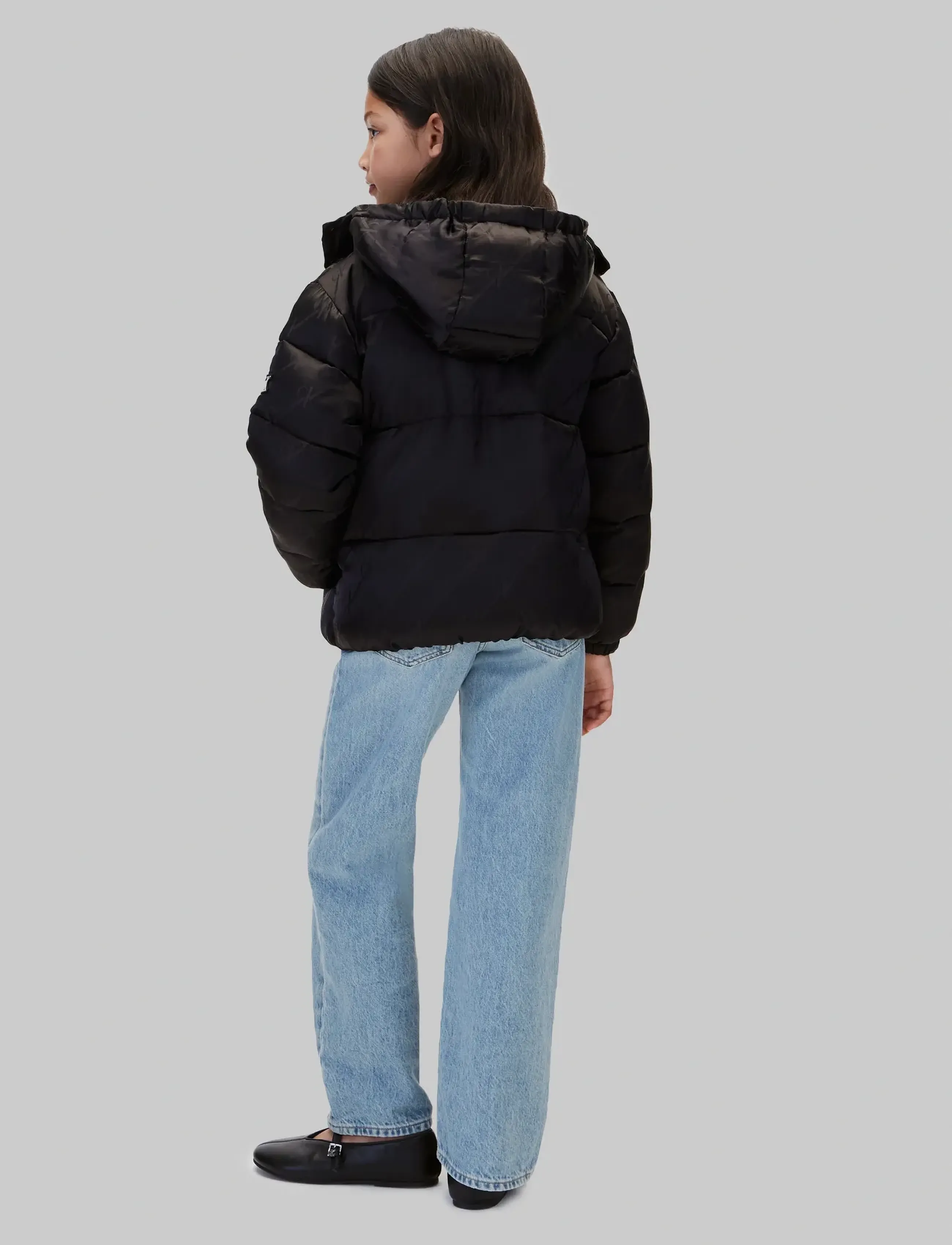Calvin Klein - CK LOGO JACQUARD AOP PUFFER JKT - ck black aop - 2
