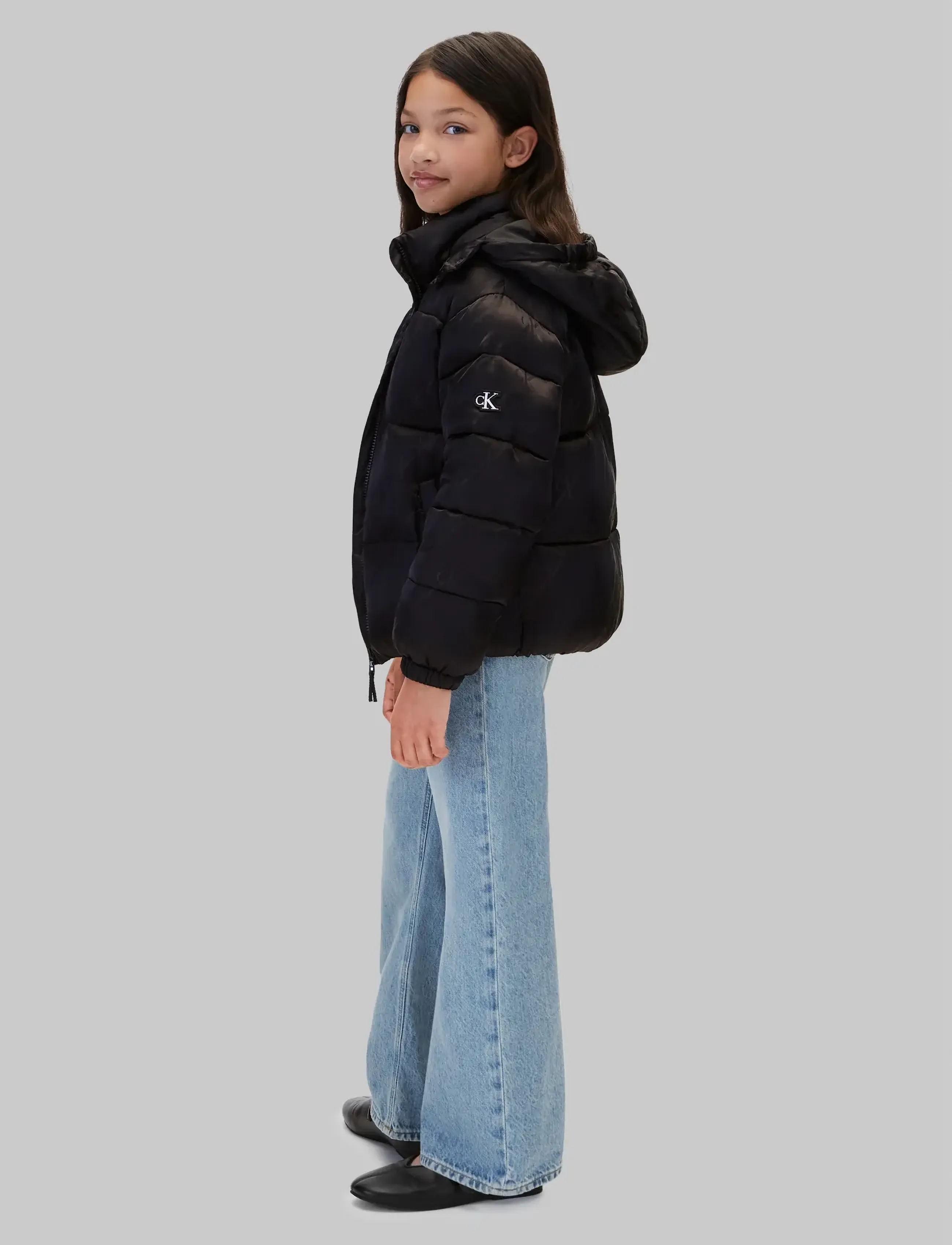 Calvin Klein - CK LOGO JACQUARD AOP PUFFER JKT - ck black aop - 5