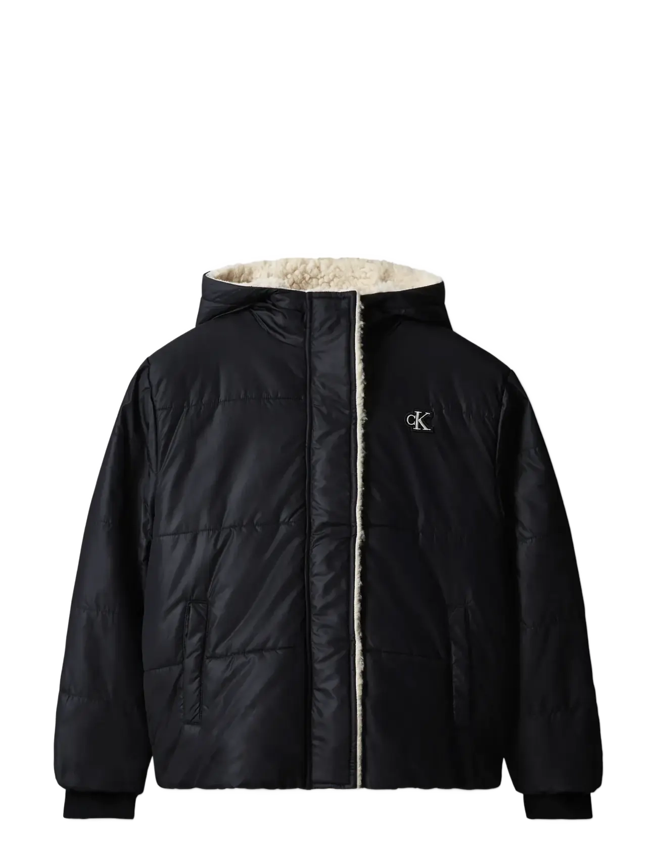 Calvin Klein TEDDY LINED PUFFER JACKET - Outdoor - PVH BLACK / black