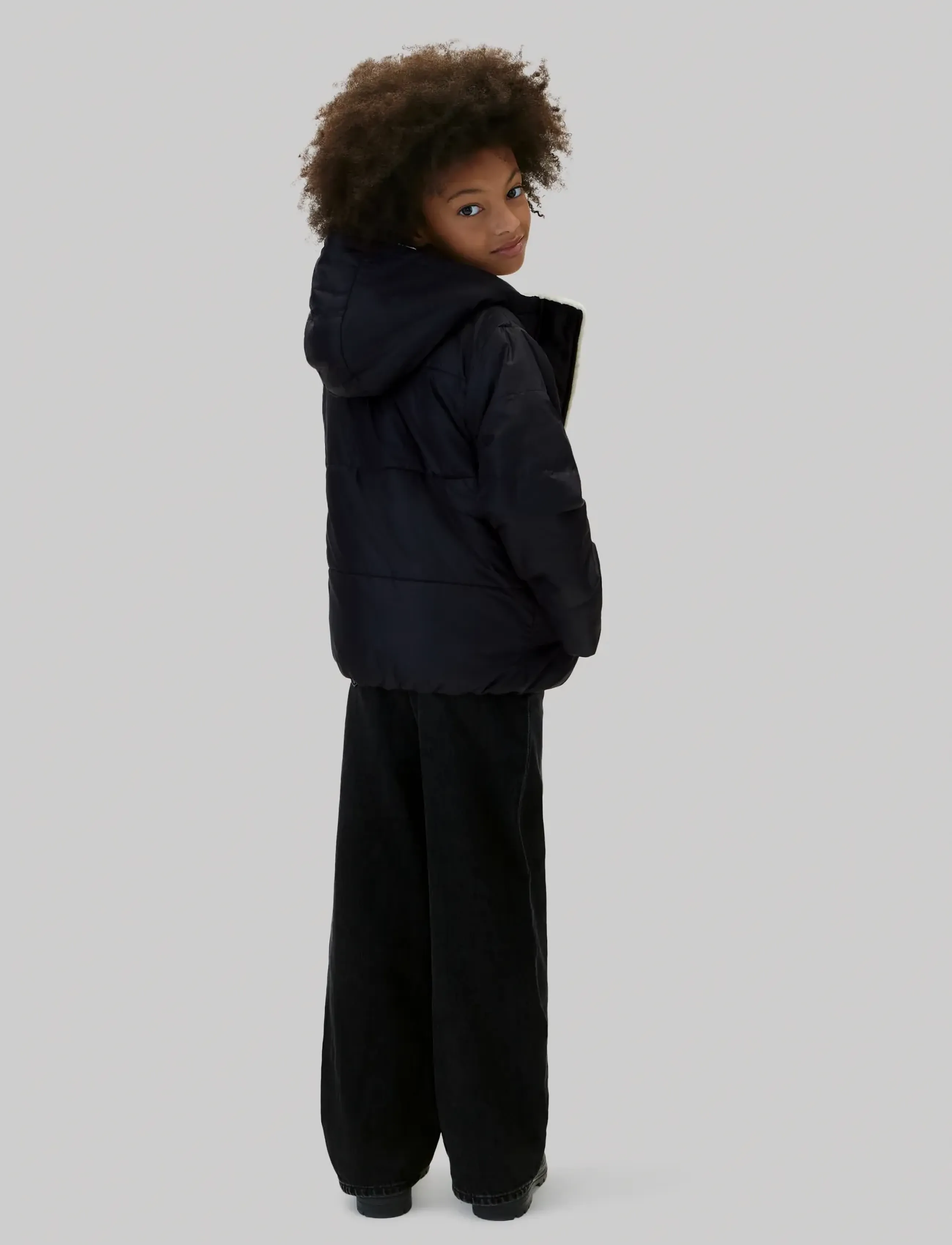 Calvin Klein - TEDDY LINED PUFFER JACKET - winterjacke - pvh black - 2