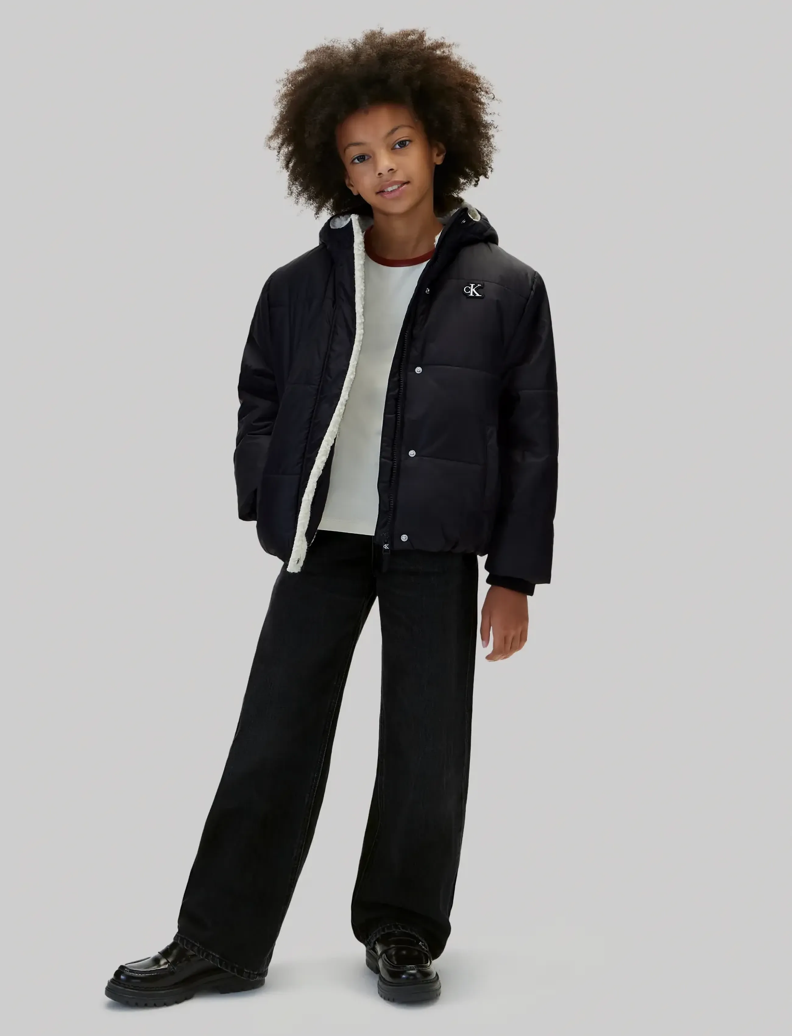 Calvin Klein - TEDDY LINED PUFFER JACKET - winterjacke - pvh black - 3