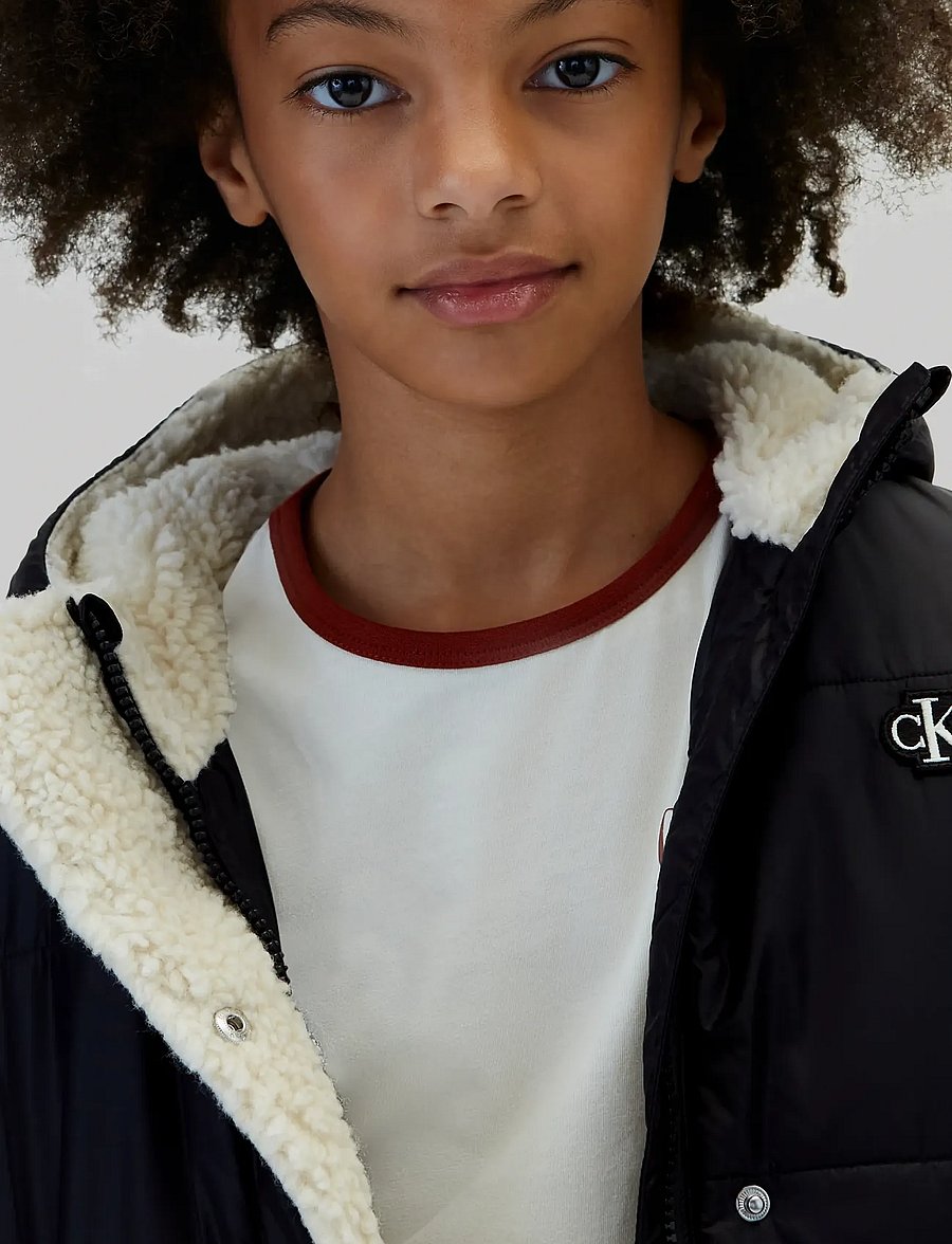 Calvin Klein - TEDDY LINED PUFFER JACKET - winterjacke - pvh black - 4