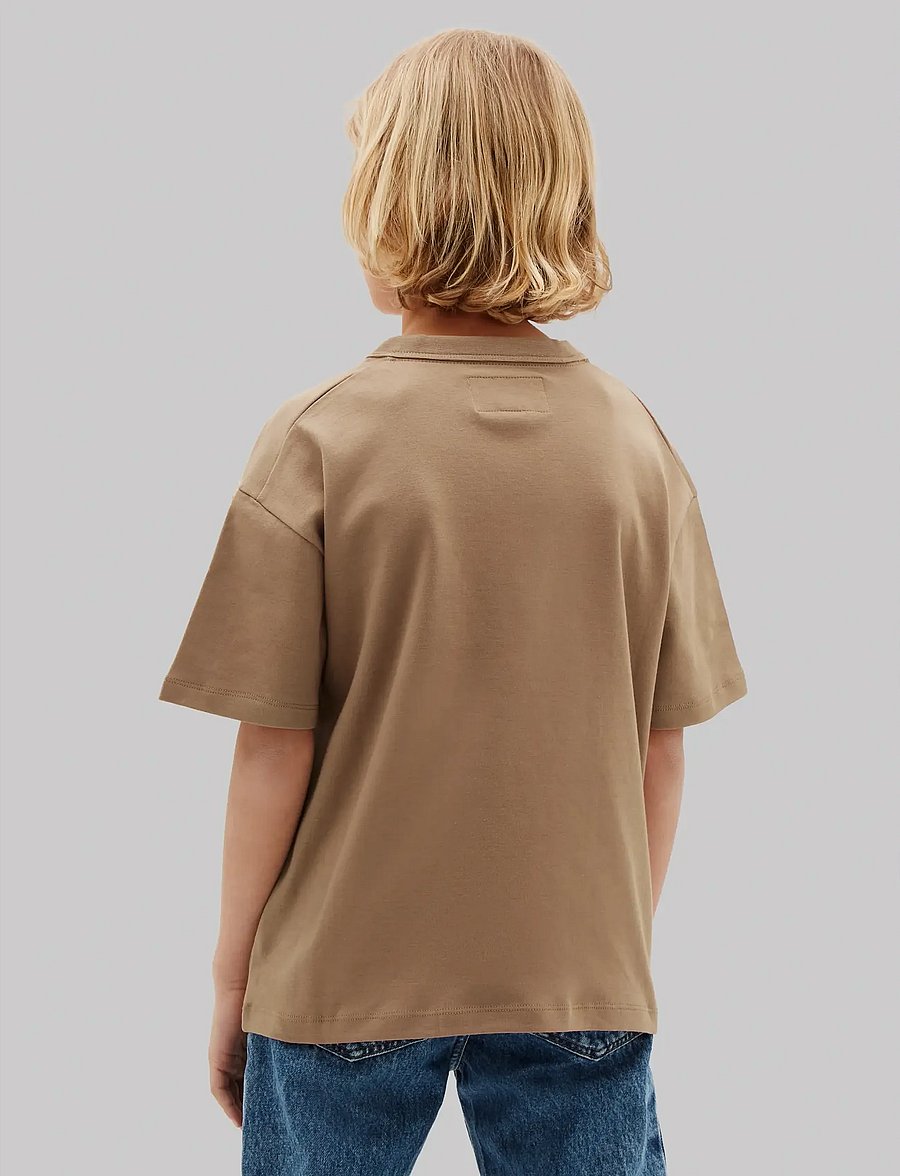 Calvin Klein - MESH APPLIQUE SS T-SHIRT - kurzärmelige - f&t 17-1038 tcx tigers eye - 3