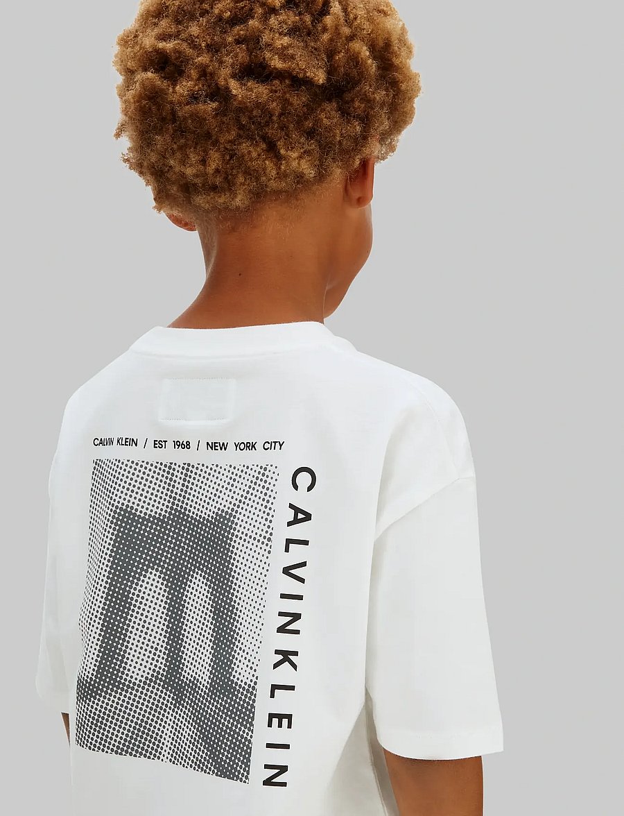 Calvin Klein - BRIDGE SS T-SHIRT - kurzärmelige - white 11-0601 tcx - 4