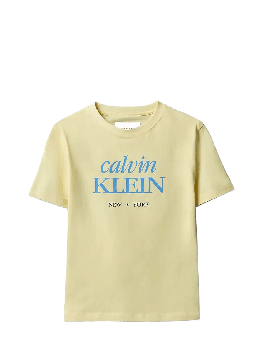Calvin Klein - LOGO SS T-SHIRT - kurzärmelige - french vanilla 12-0722 tcx - 1