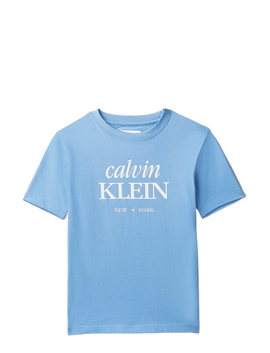 Calvin Klein - LOGO SS T-SHIRT - t-shirts à manches courtes - provence 16-4032 tcx - 1
