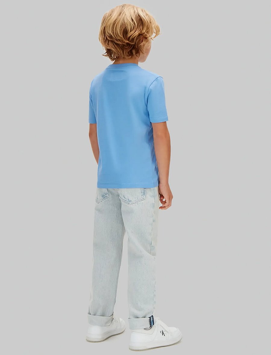 Calvin Klein - LOGO SS T-SHIRT - t-shirts à manches courtes - provence 16-4032 tcx - 3