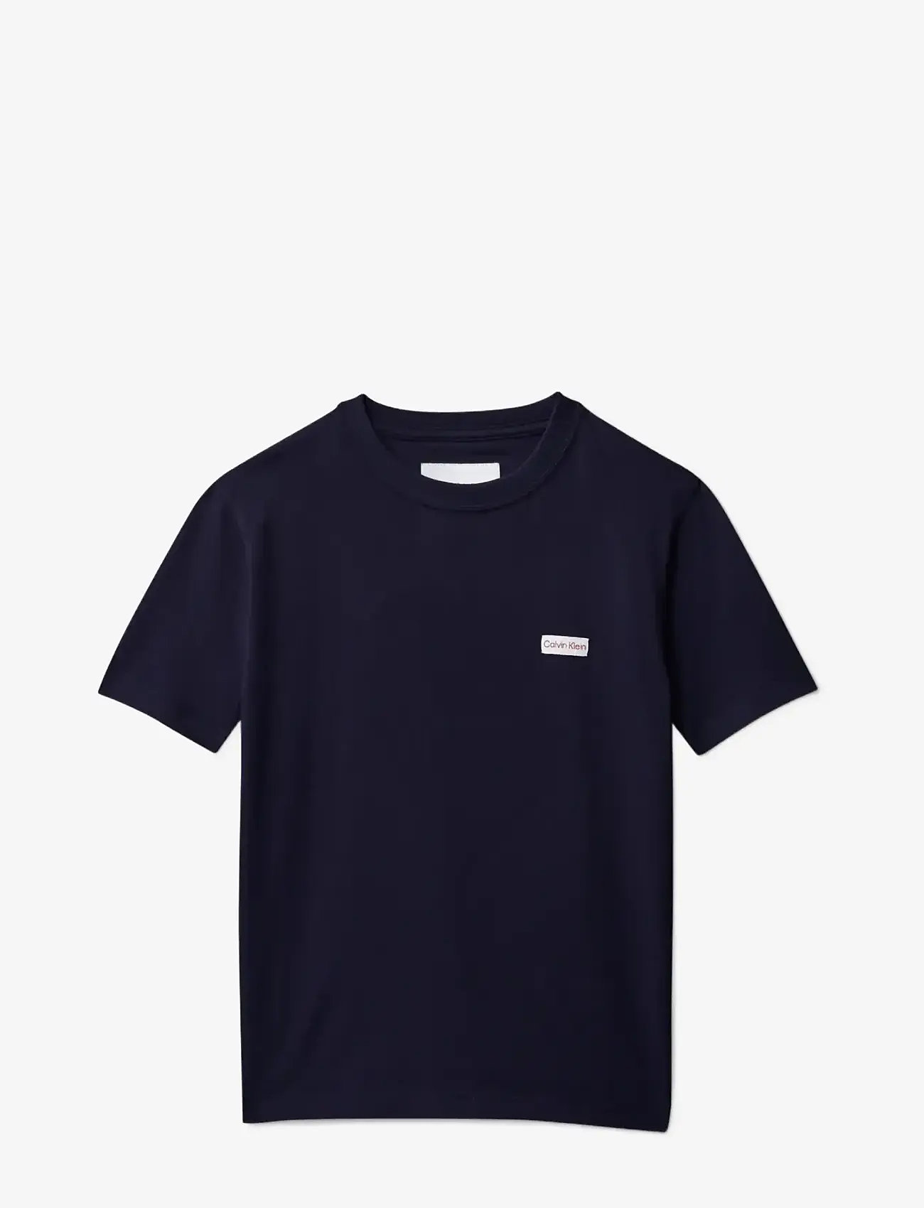 Calvin Klein - LOGO LABEL SS T-SHIRT - kortærmede t-shirts - evening blue #19-3815 tcx - 1