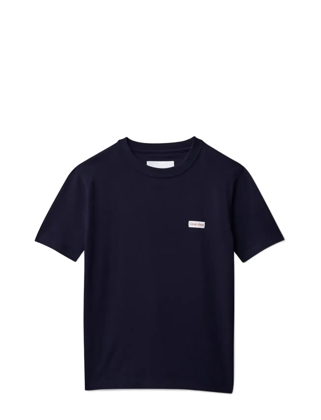 Calvin Klein LOGO LABEL SS T-SHIRT - Shoppa under 200kr - EVENING BLUE  / navy