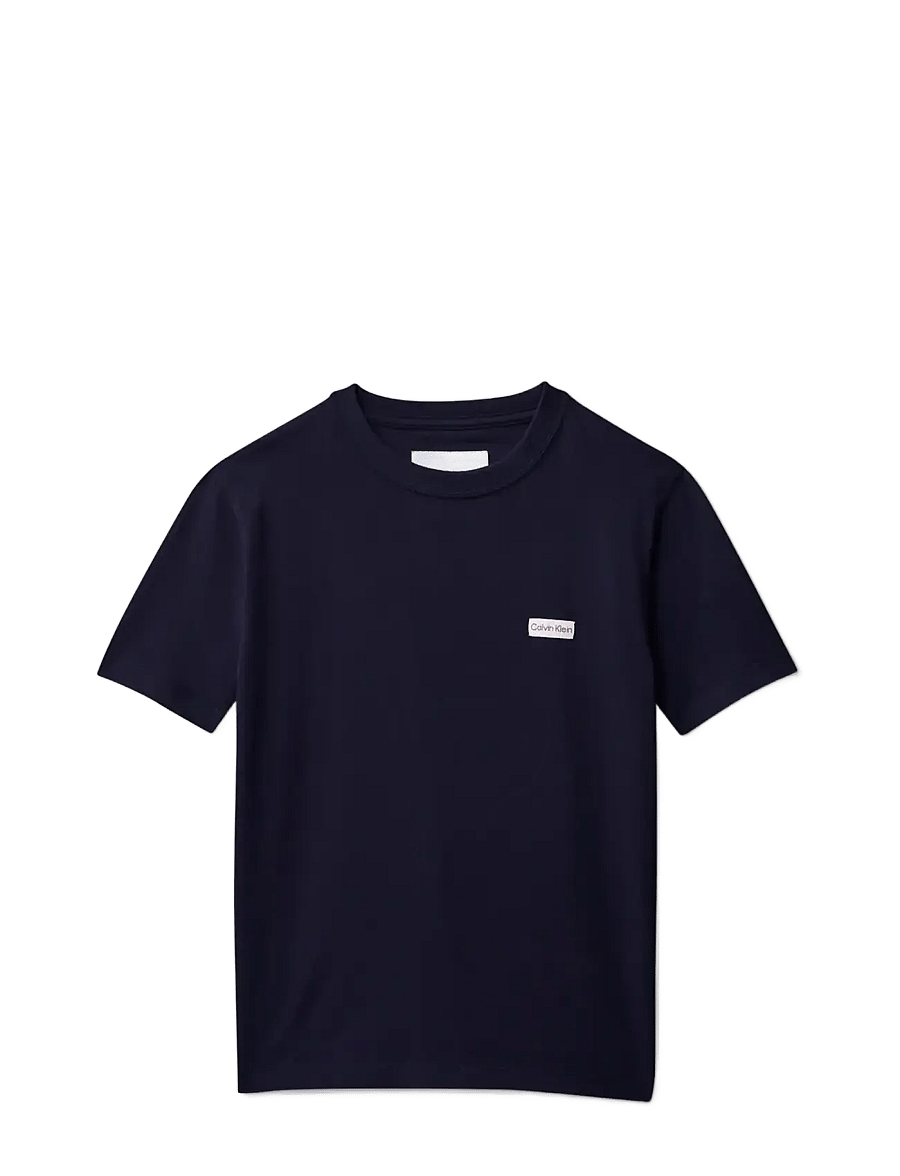Calvin Klein - LOGO LABEL SS T-SHIRT - lühikeste varrukatega t-särgid - evening blue #19-3815 tcx - 1