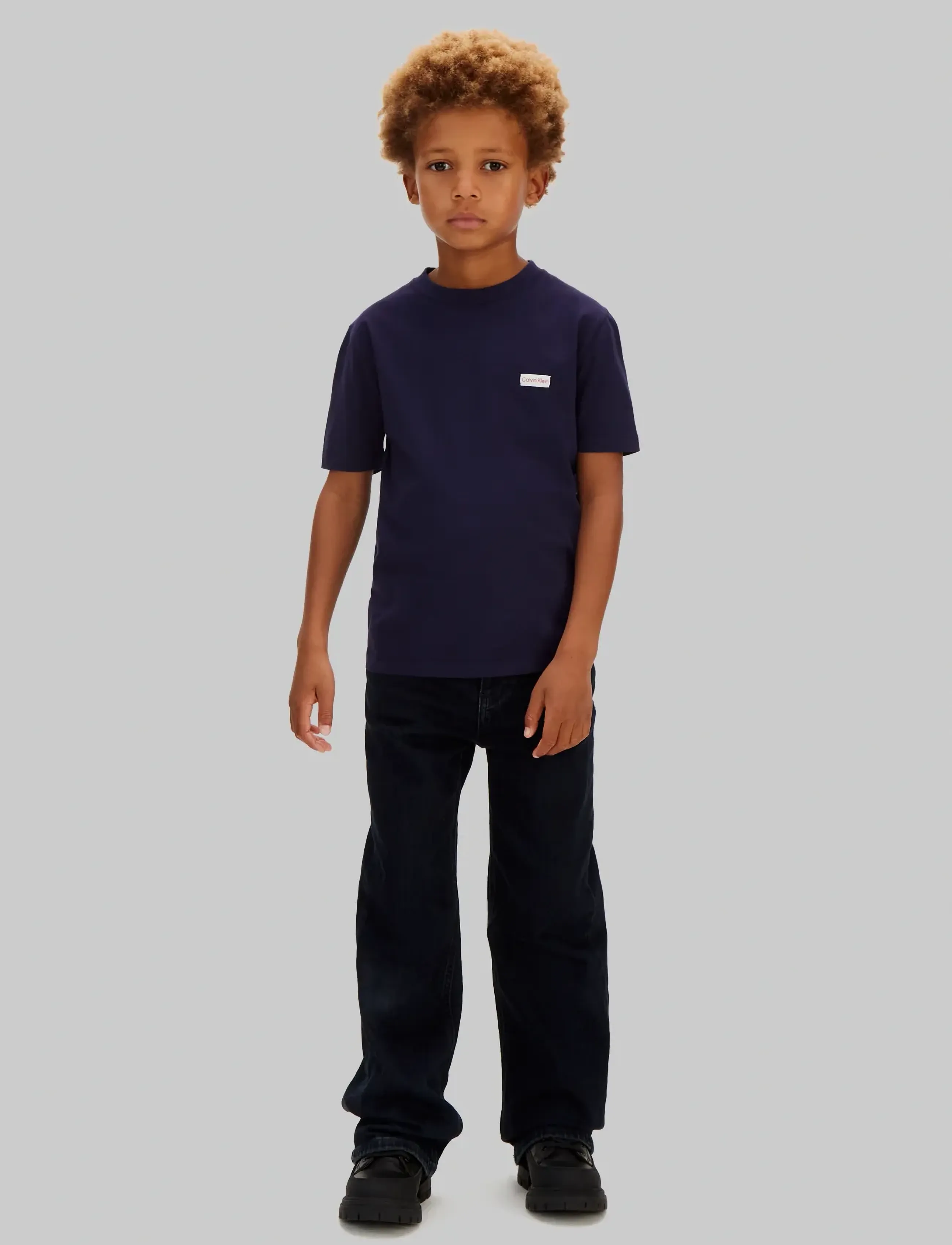 Calvin Klein - LOGO LABEL SS T-SHIRT - t-shirts à manches courtes - evening blue #19-3815 tcx - 4
