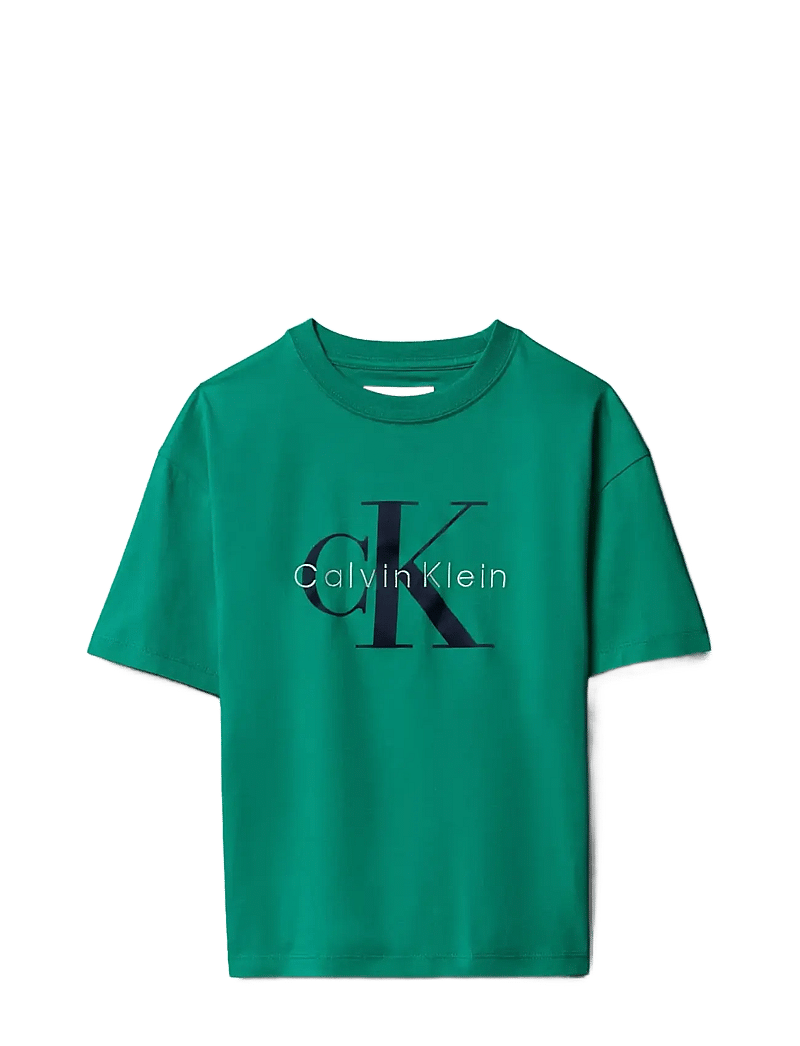 Calvin Klein - MONGRAM LOGO SS T-SHIRT - kurzärmelige - lush meadow 18-5845 tcx - 1