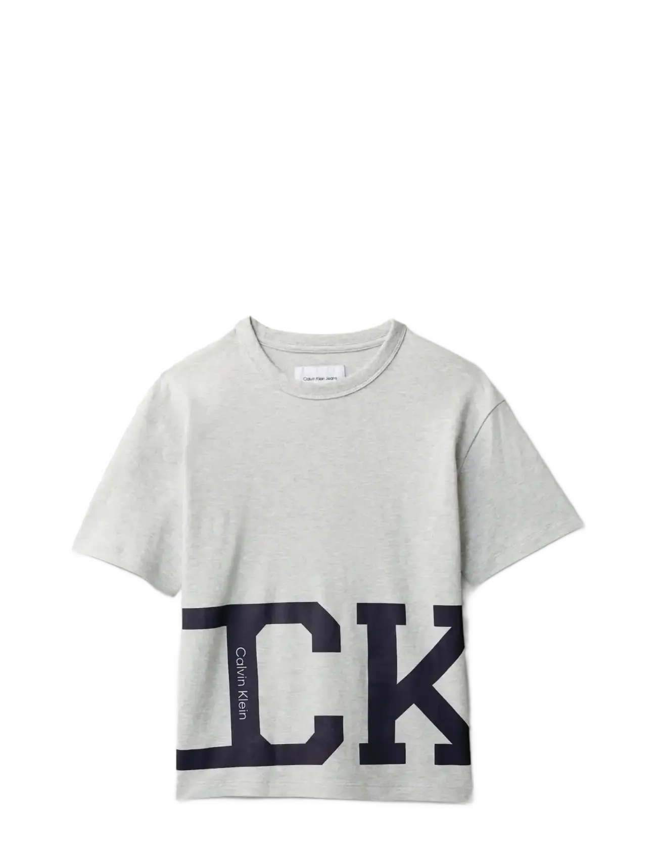 Calvin Klein VARSITY SS T-SHIRT - Clothing - 1-LTEGREYHT / grey