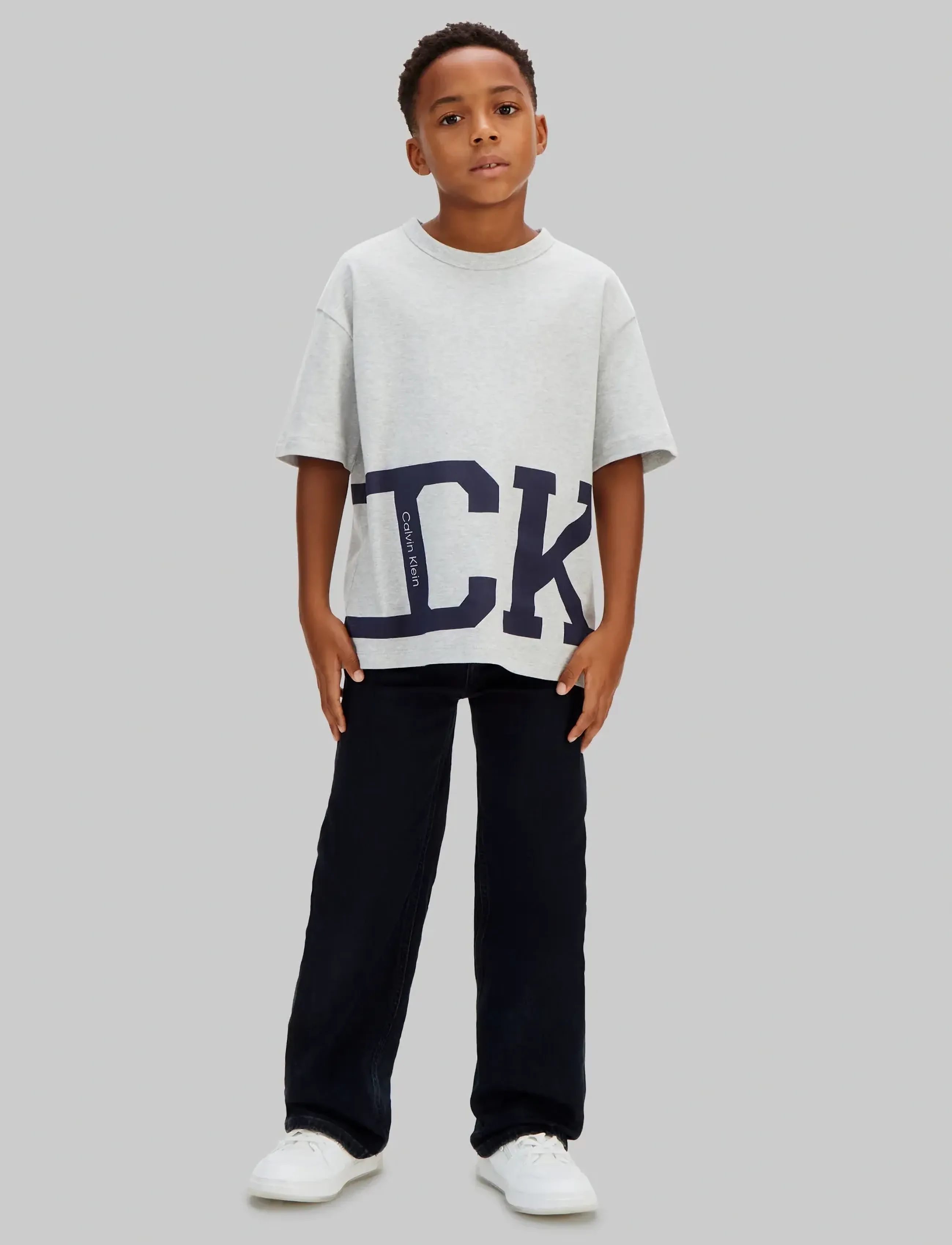 Calvin Klein - VARSITY SS T-SHIRT - kortærmede t-shirts - 1-ltegreyht - 2