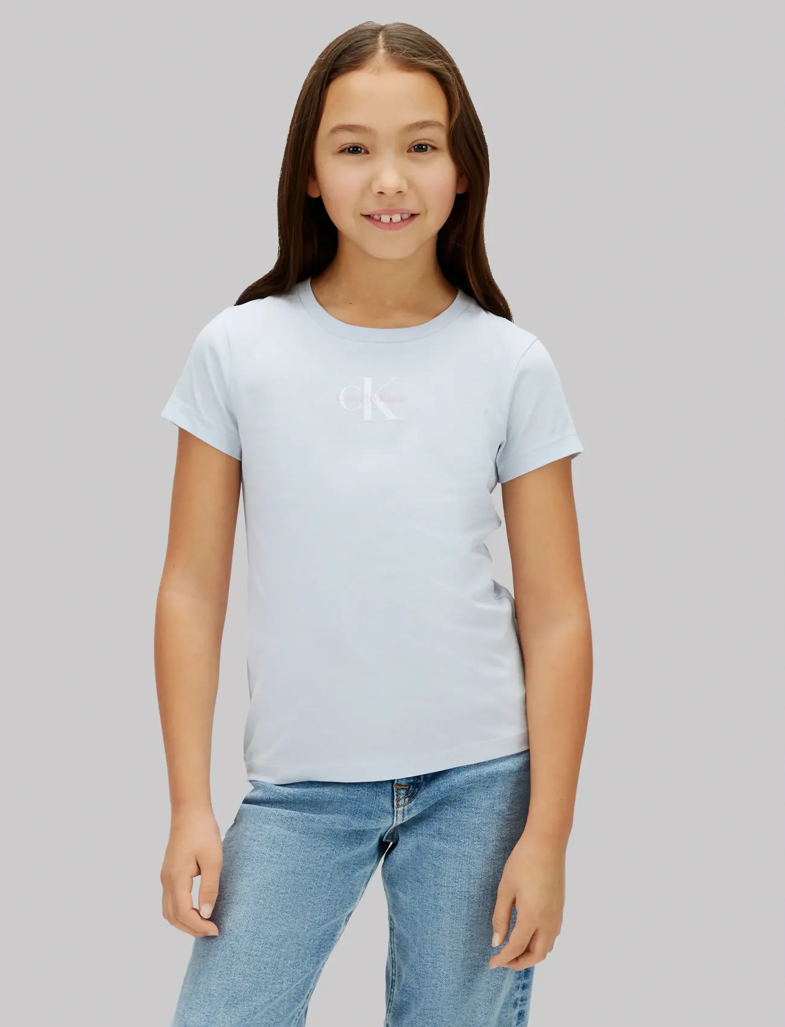 Calvin Klein MICRO MONOGRAM TOP - Toppar & T-shirts - HALOGEN BLUE 13-3920 TCX / blue