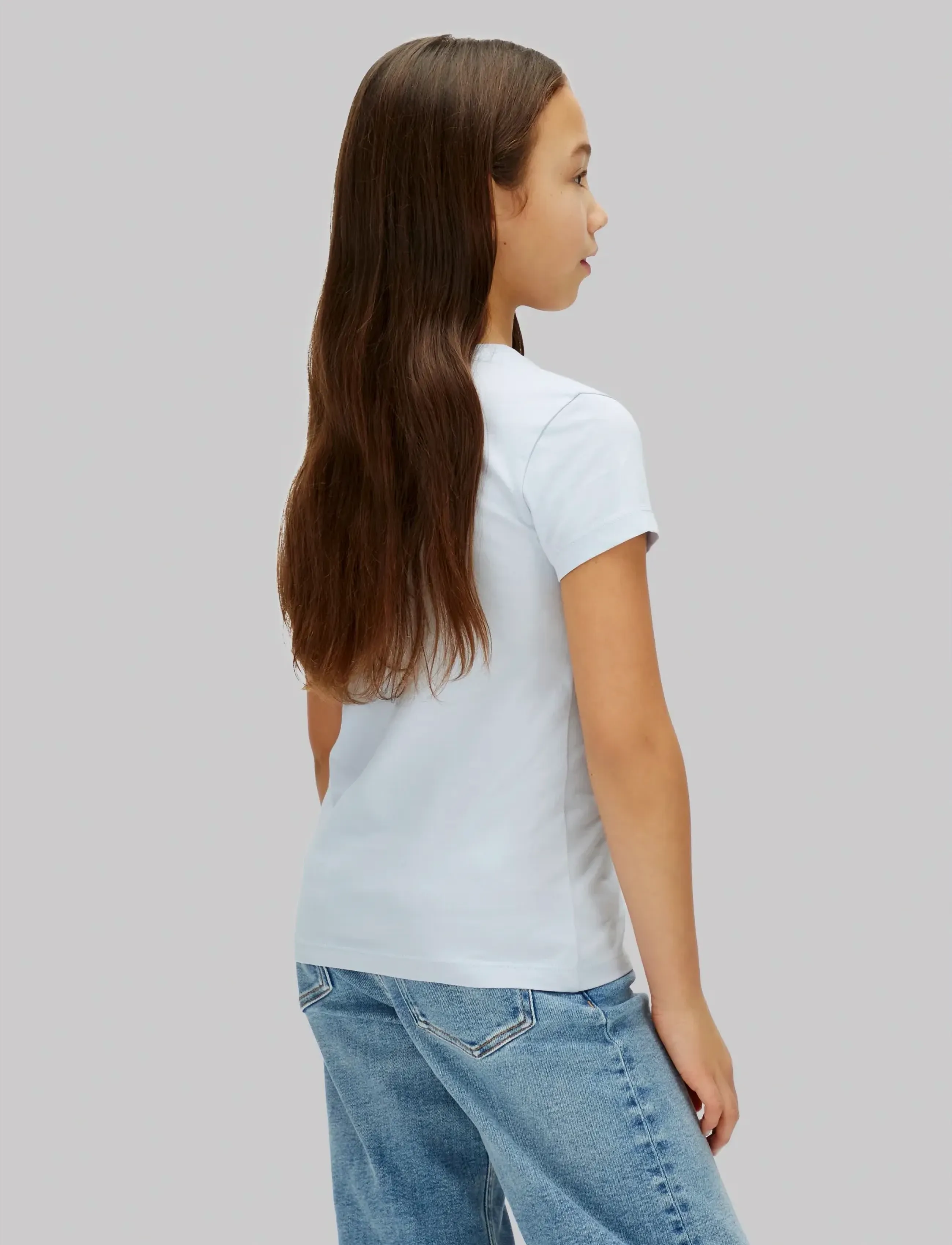 Calvin Klein - MICRO MONOGRAM TOP - lühikeste varrukatega - halogen blue 13-3920 tcx - 3