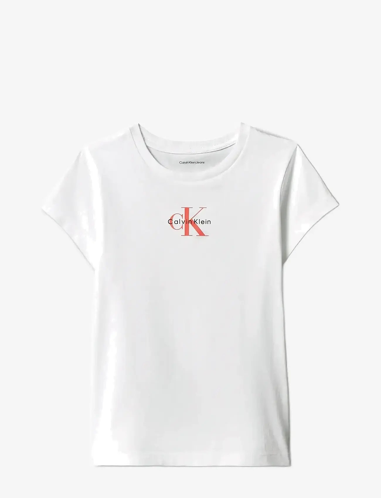Calvin Klein - MICRO MONOGRAM TOP - marškinėliai trumpomis rankovėmis - white 11-0601 tcx - 1