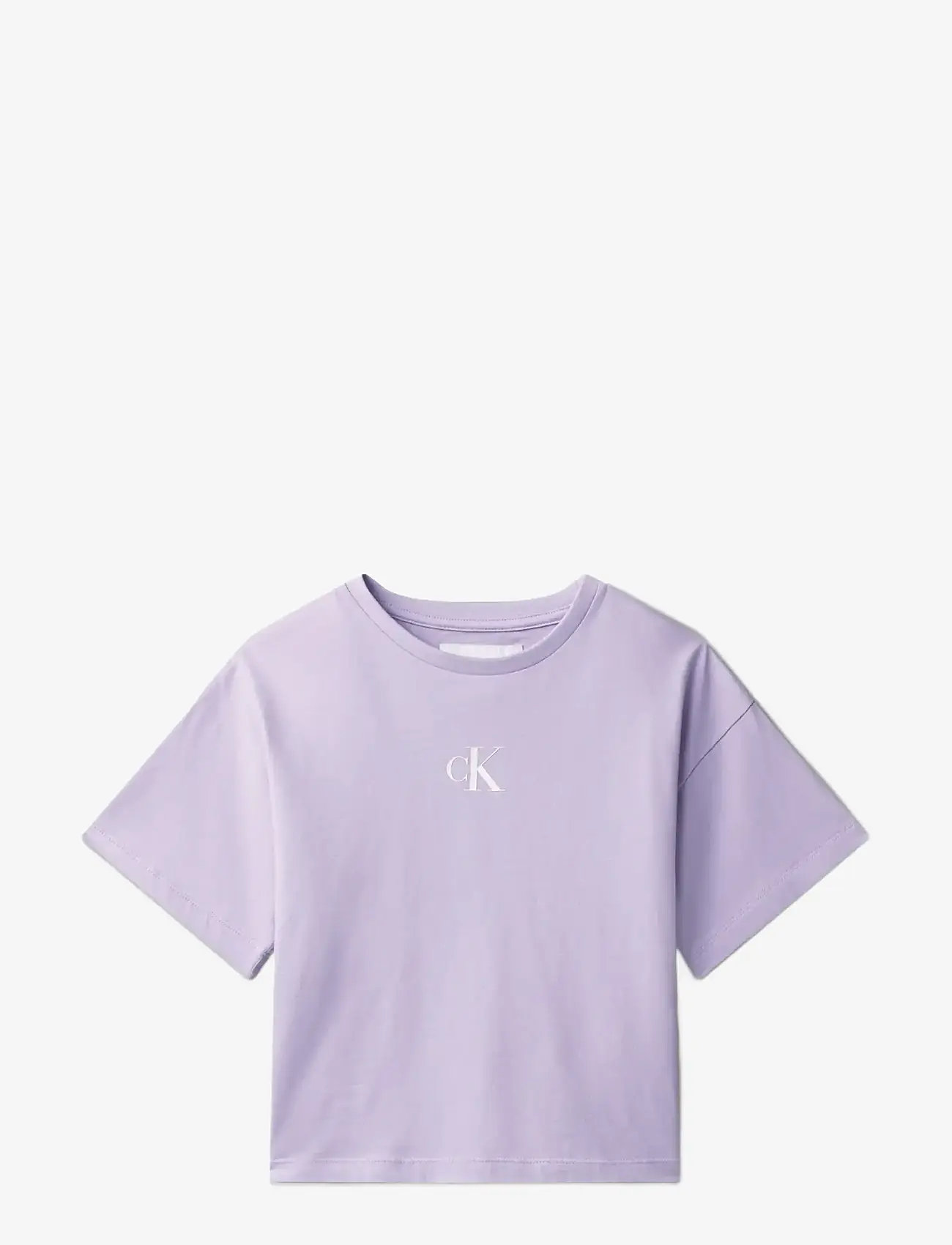 Calvin Klein - CK LOGO BOXY T-SHIRT - nabapluusid - soft lavender 434-330 - 1