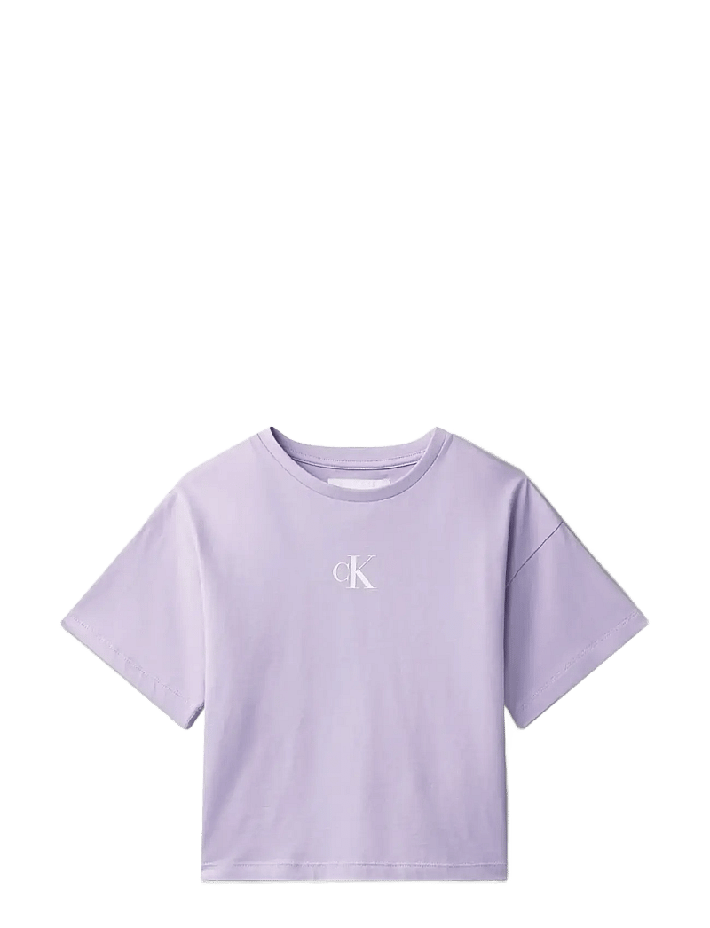 Calvin Klein - CK LOGO BOXY T-SHIRT - nabapluusid - soft lavender 434-330 - 1