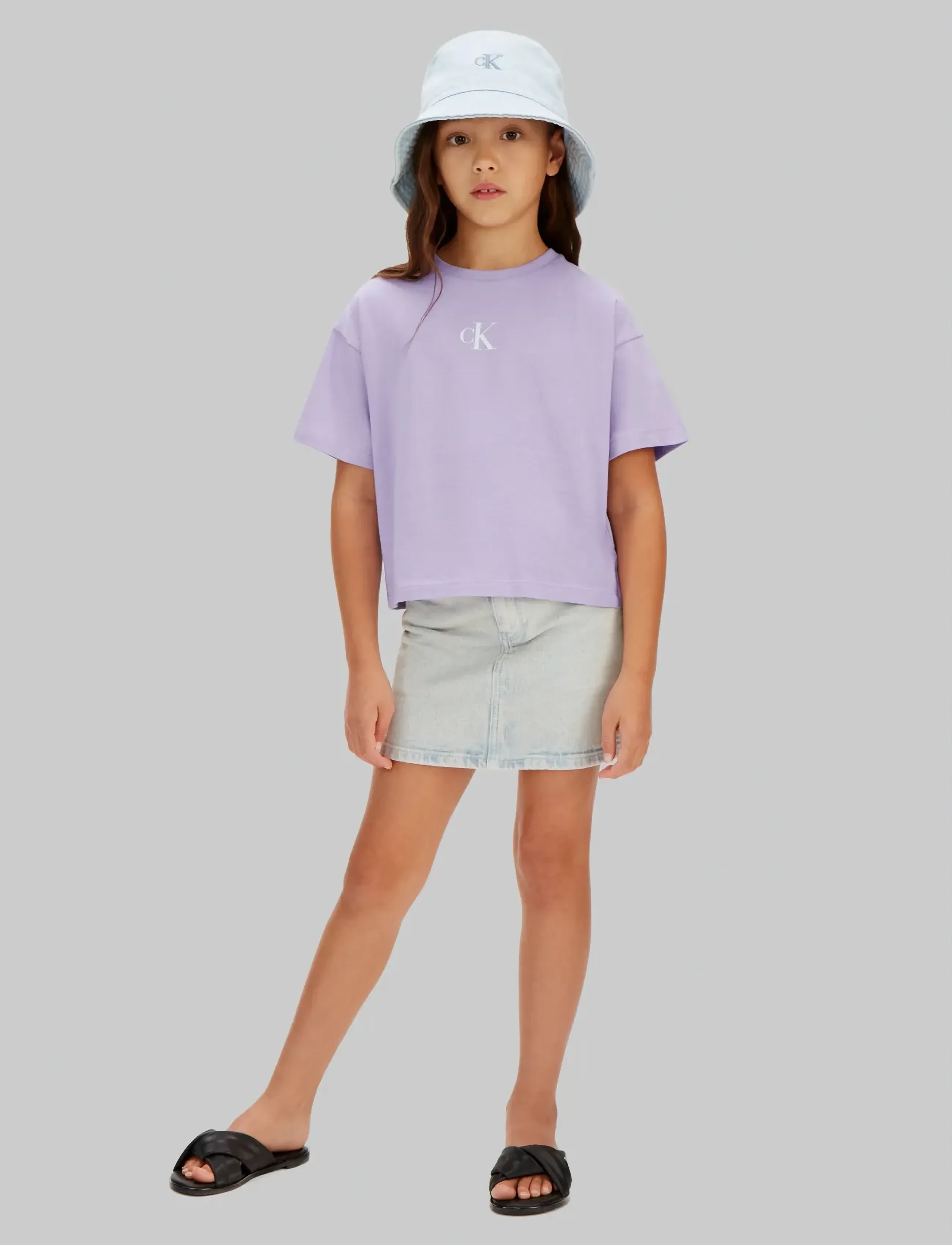 Calvin Klein - CK LOGO BOXY T-SHIRT - kortærmede t-shirts - soft lavender 434-330 - 4