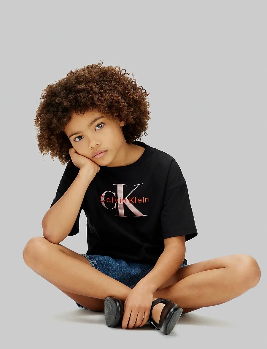 Calvin Klein - SEASONAL MONOLOGO SS T-SHIRT - kurzärmelige - 1716 black - 4