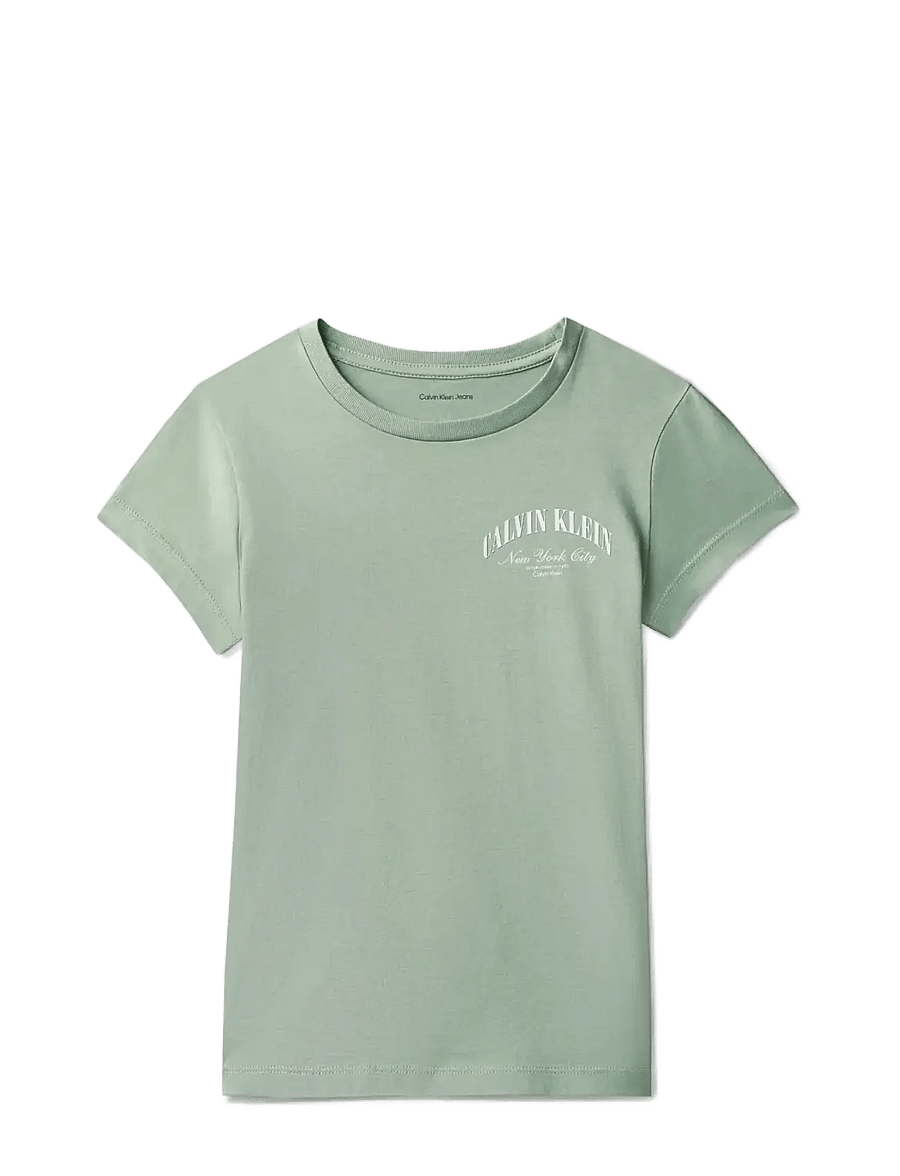 Calvin Klein - CK LEFT CHEST SLIM FIT SS TEE - kortærmede t-shirts - jadeite 16-5304 tcx - 1