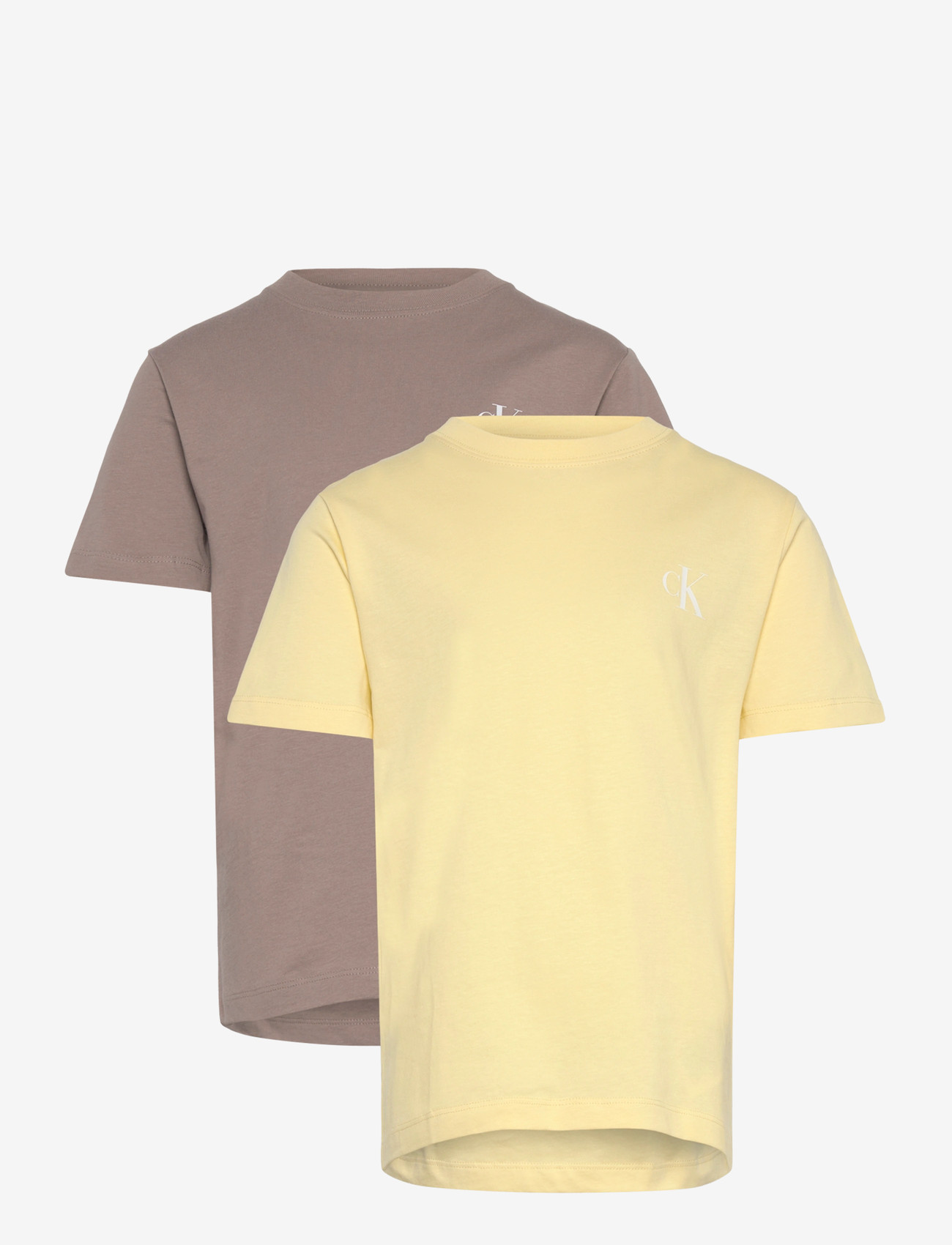 Calvin Klein - 2-PACK MONOGRAM TOP - kortærmede - french vanilla 12-0722 tcx - 1