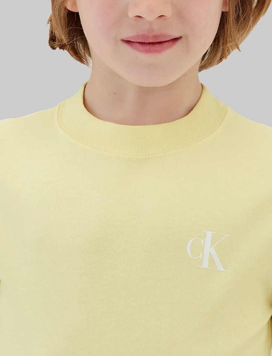 Calvin Klein - 2-PACK MONOGRAM TOP - kurzärmelige - french vanilla 12-0722 tcx - 0