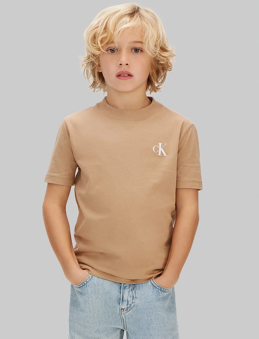 Calvin Klein - 2-PACK MONOGRAM TOP - kurzärmelige - f&t 17-1038 tcx tigers eye - 0