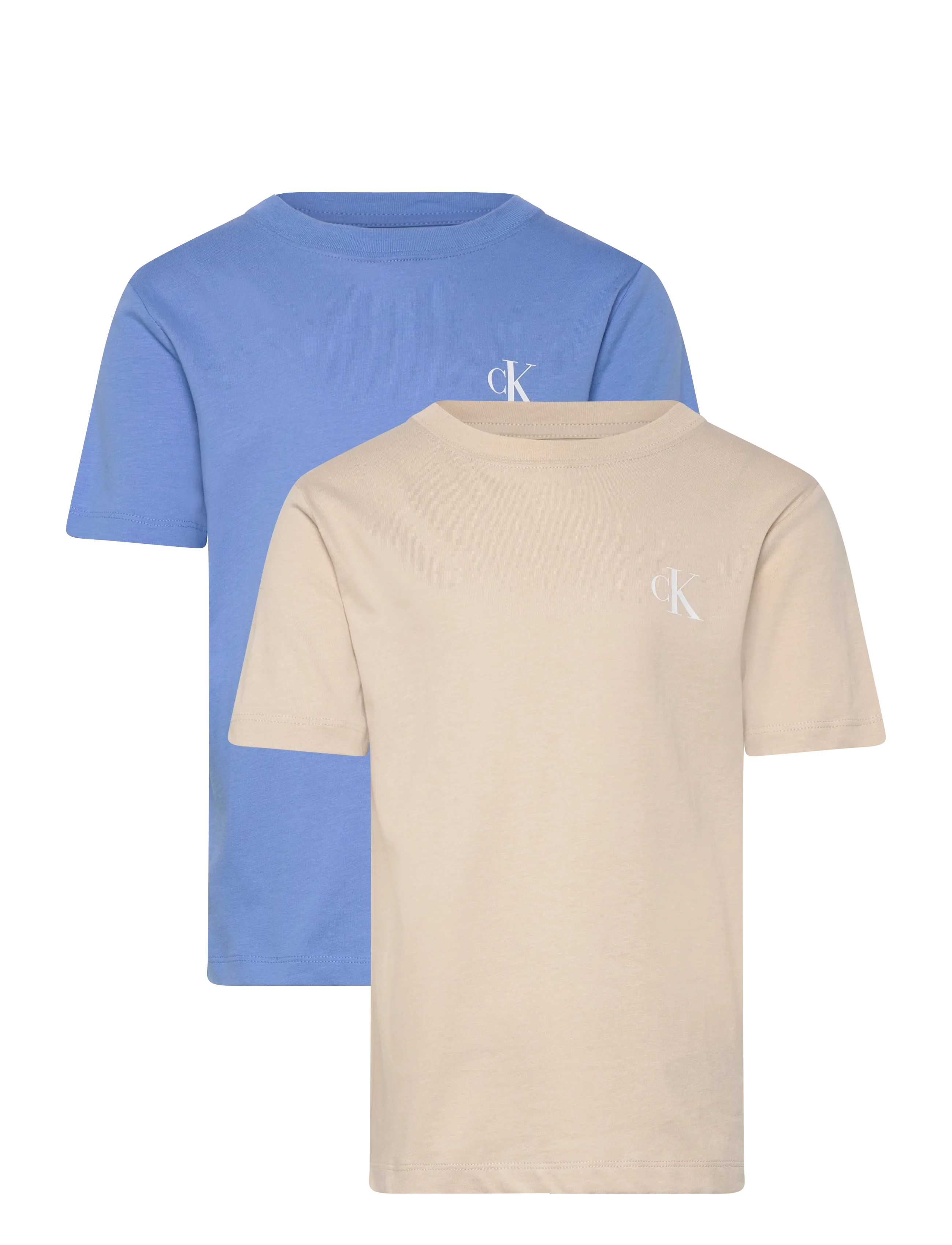 Calvin Klein 2-PACK MONOGRAM TOP - Calvin Klein - OATMEAL 13-0401 TCX / blue