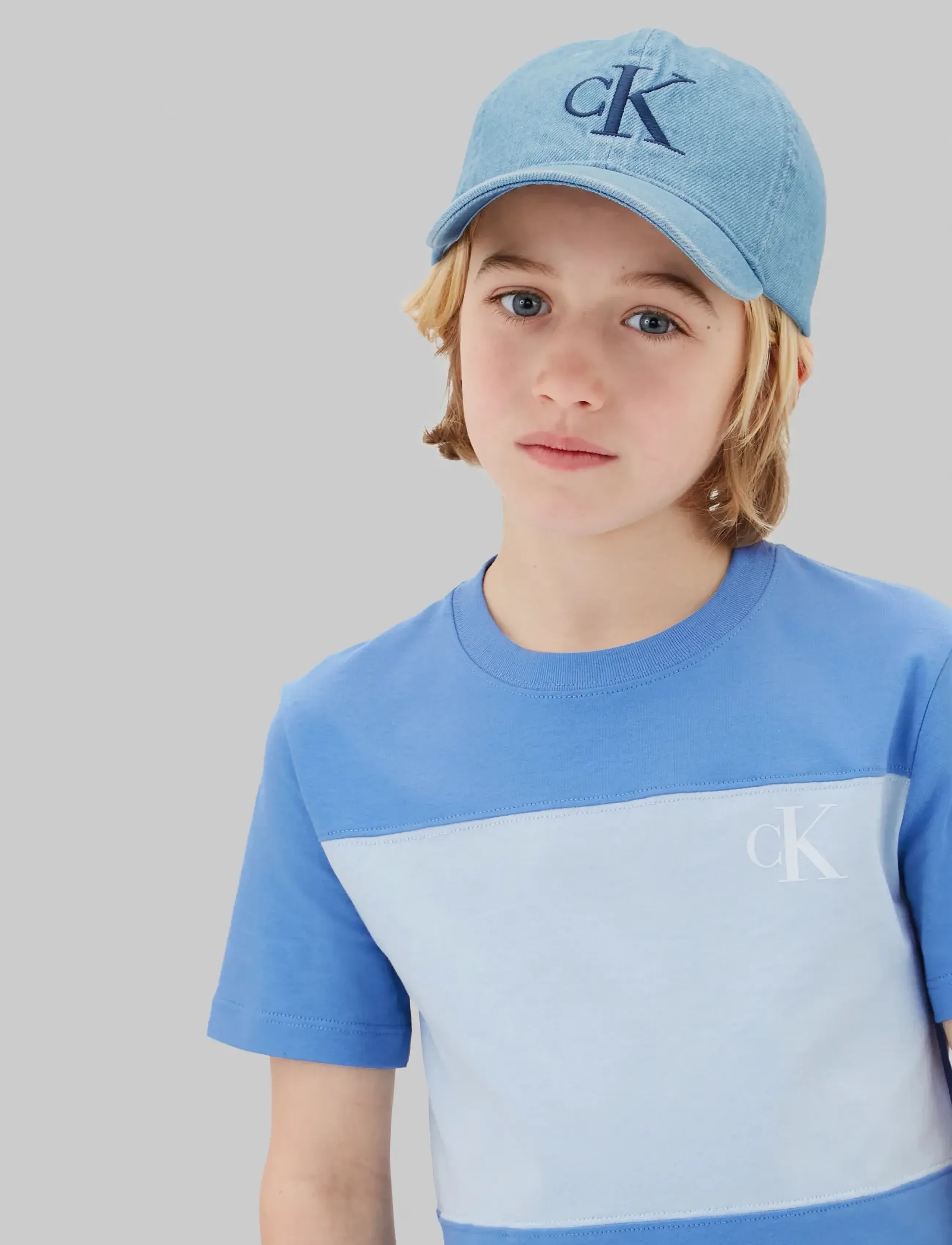 Calvin Klein COLOR BLOCK 2-P T-SHIRTS - Tops - PROVENCE 16-4032 TCX / blue