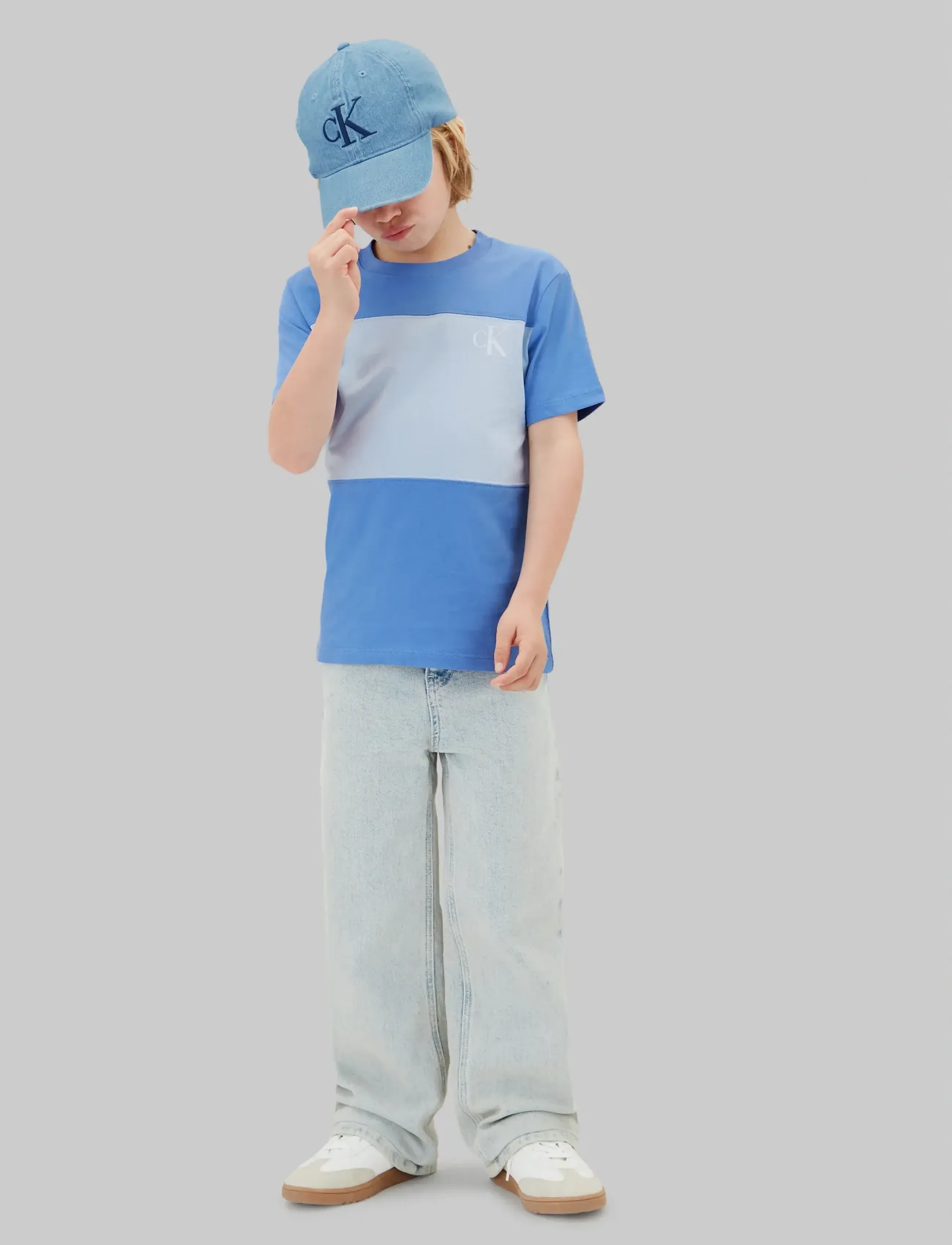 Calvin Klein - COLOR BLOCK 2-P T-SHIRTS - kortærmede t-shirts - provence 16-4032 tcx - 2