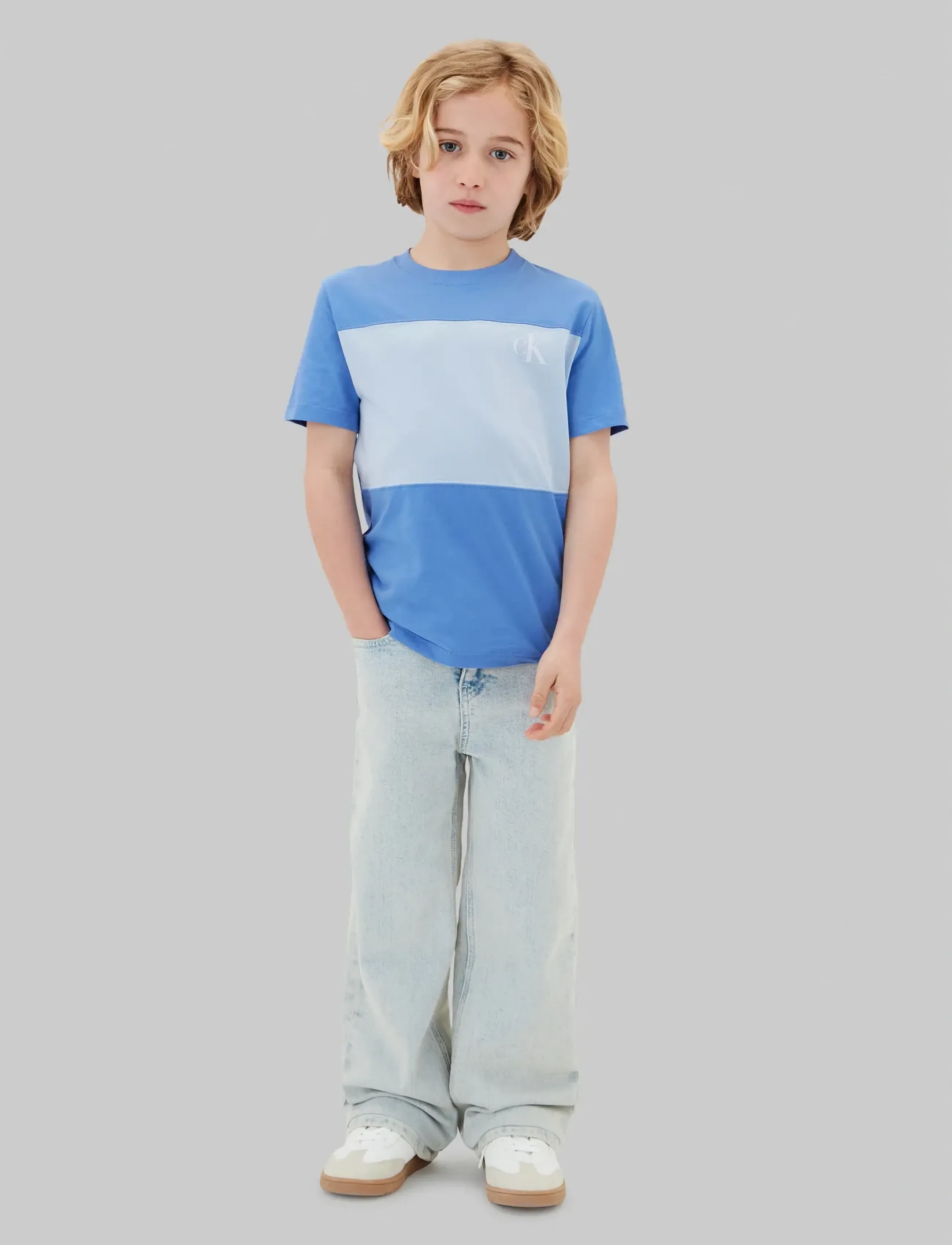 Calvin Klein - COLOR BLOCK 2-P T-SHIRTS - kortærmede t-shirts - provence 16-4032 tcx - 4