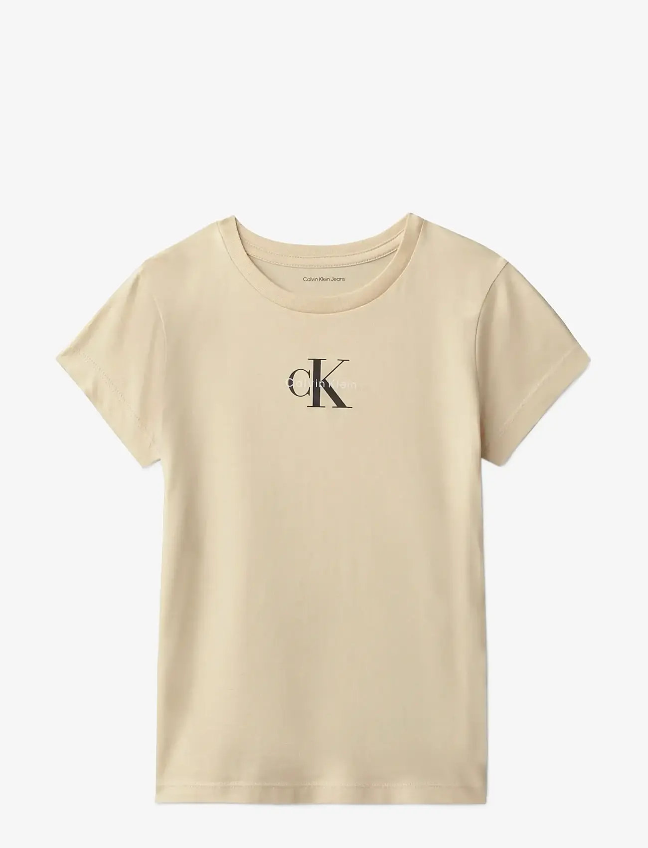 Calvin Klein - CK 2PK TEE - kortærmede - oatmeal 13-0401tcx - 1
