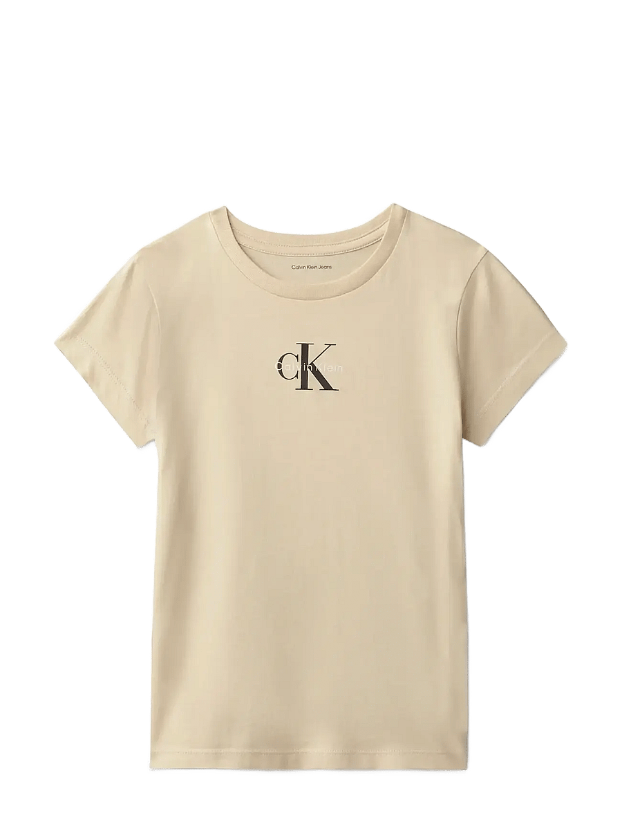 Calvin Klein - CK 2PK TEE - kurzärmelige - oatmeal 13-0401tcx - 1