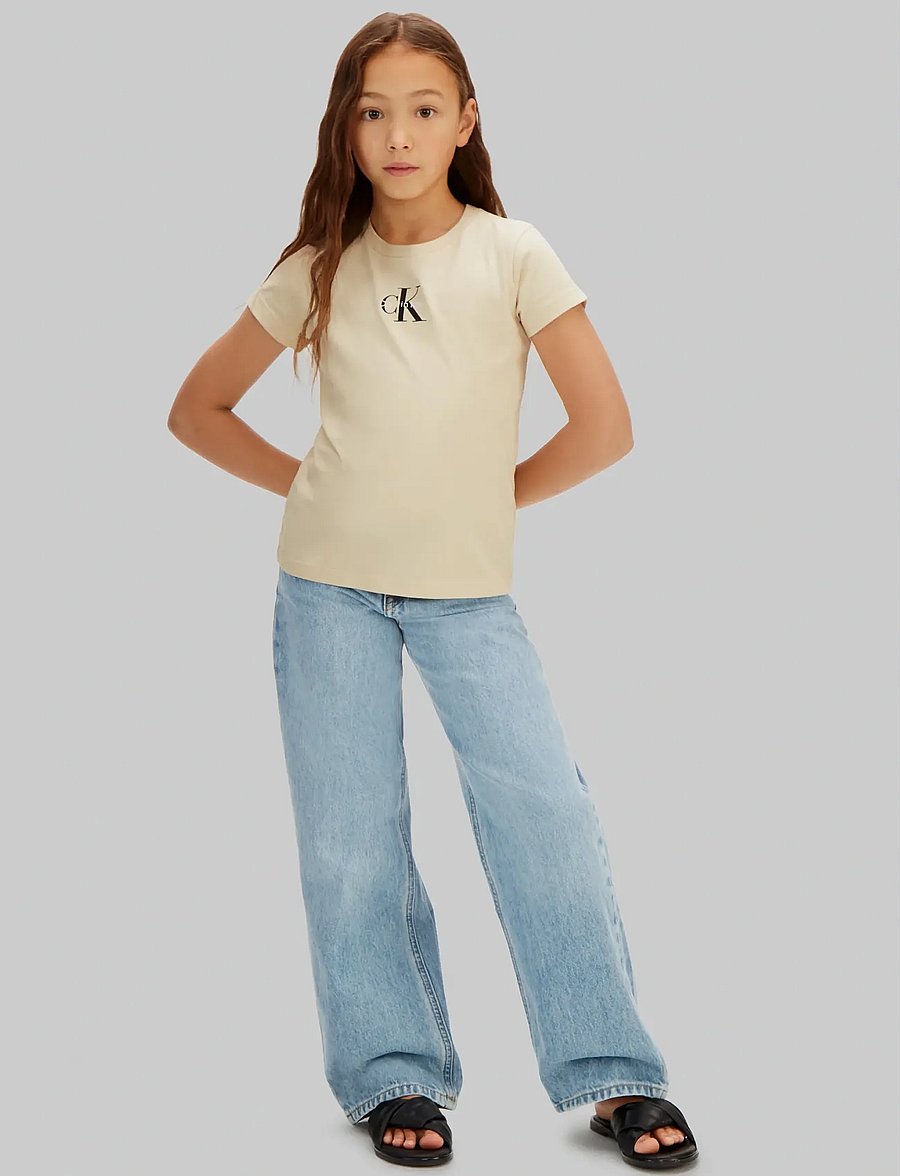 Calvin Klein - CK 2PK TEE - kurzärmelige - oatmeal 13-0401tcx - 2