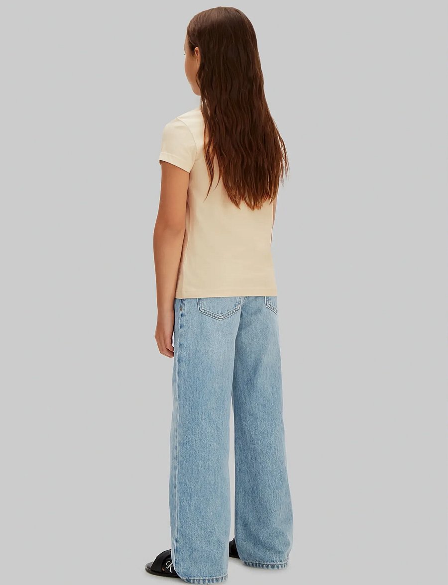 Calvin Klein - CK 2PK TEE - kurzärmelige - oatmeal 13-0401tcx - 3