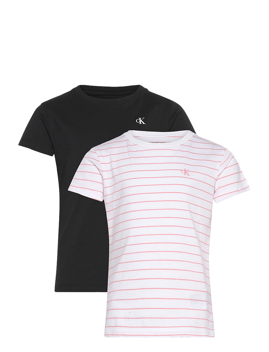 Calvin Klein - CK 2PK TEE - sæt med kortærmet t-shirt - white 11-0601 tcx - 1