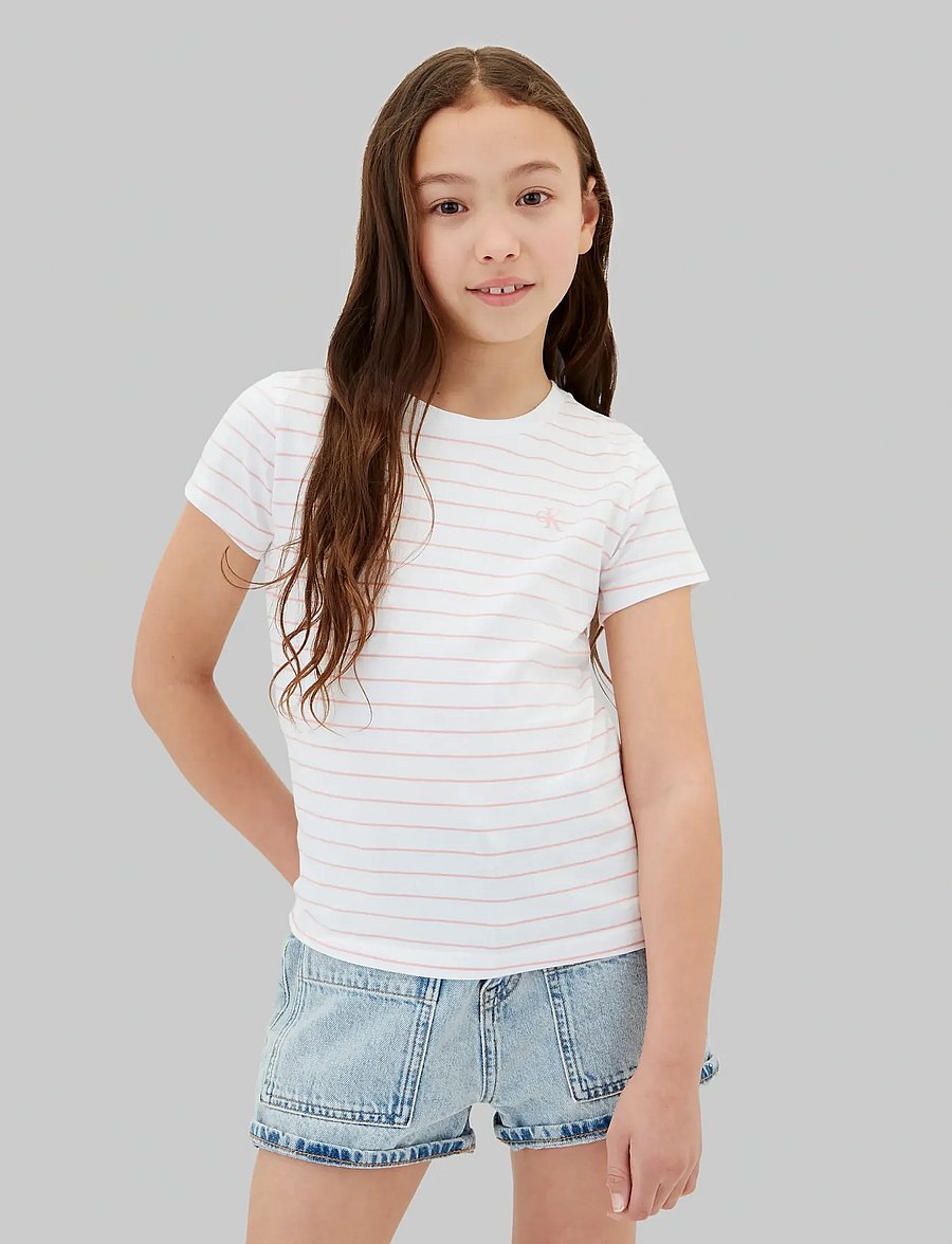 Calvin Klein - CK 2PK TEE - sæt med kortærmet t-shirt - white 11-0601 tcx - 0