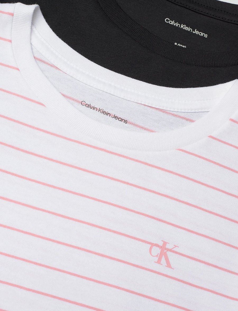 Calvin Klein - CK 2PK TEE - sæt med kortærmet t-shirt - white 11-0601 tcx - 5