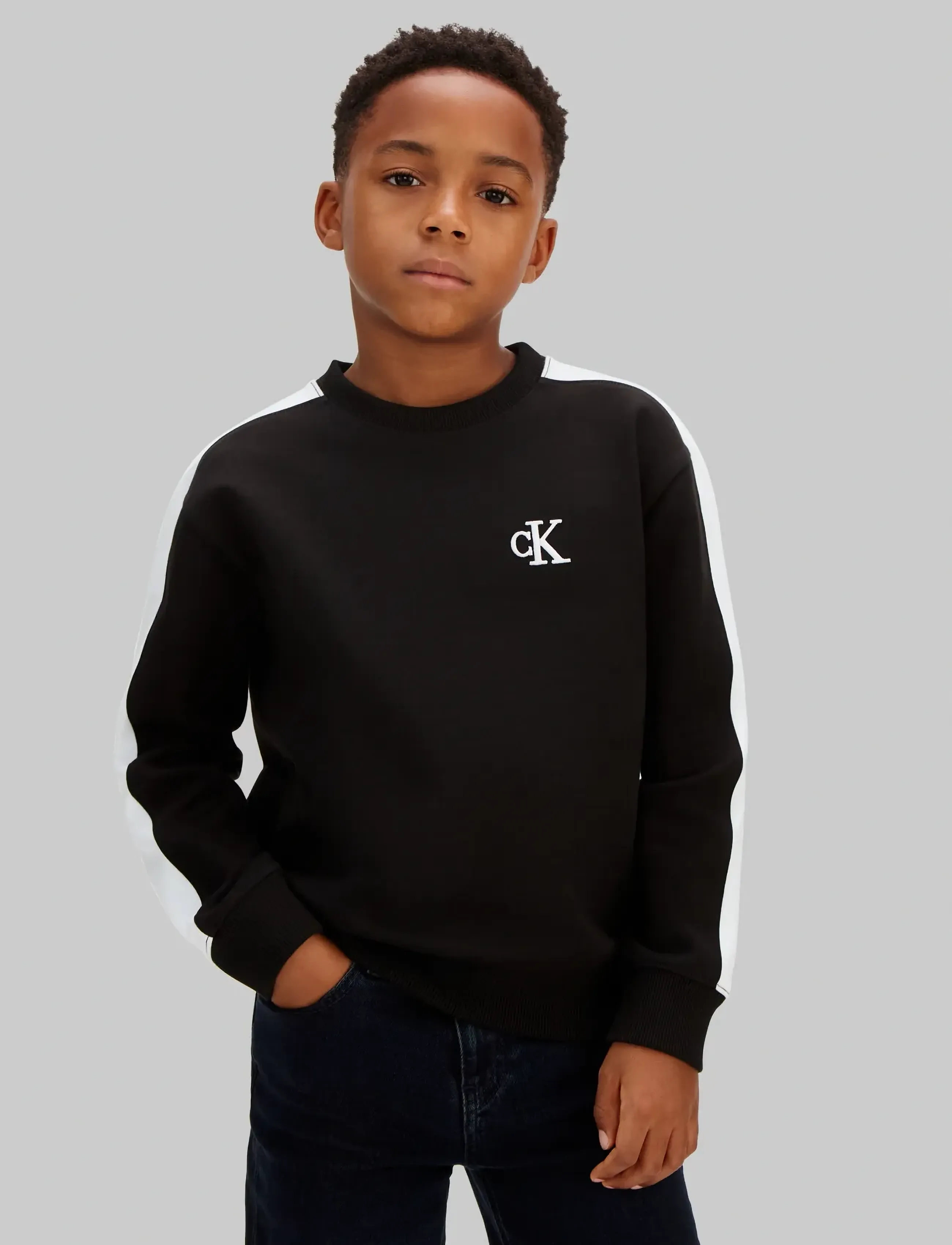 Calvin Klein RELAXED CN - Overdele - BLACK [CSI] 25CW1000175CK / black