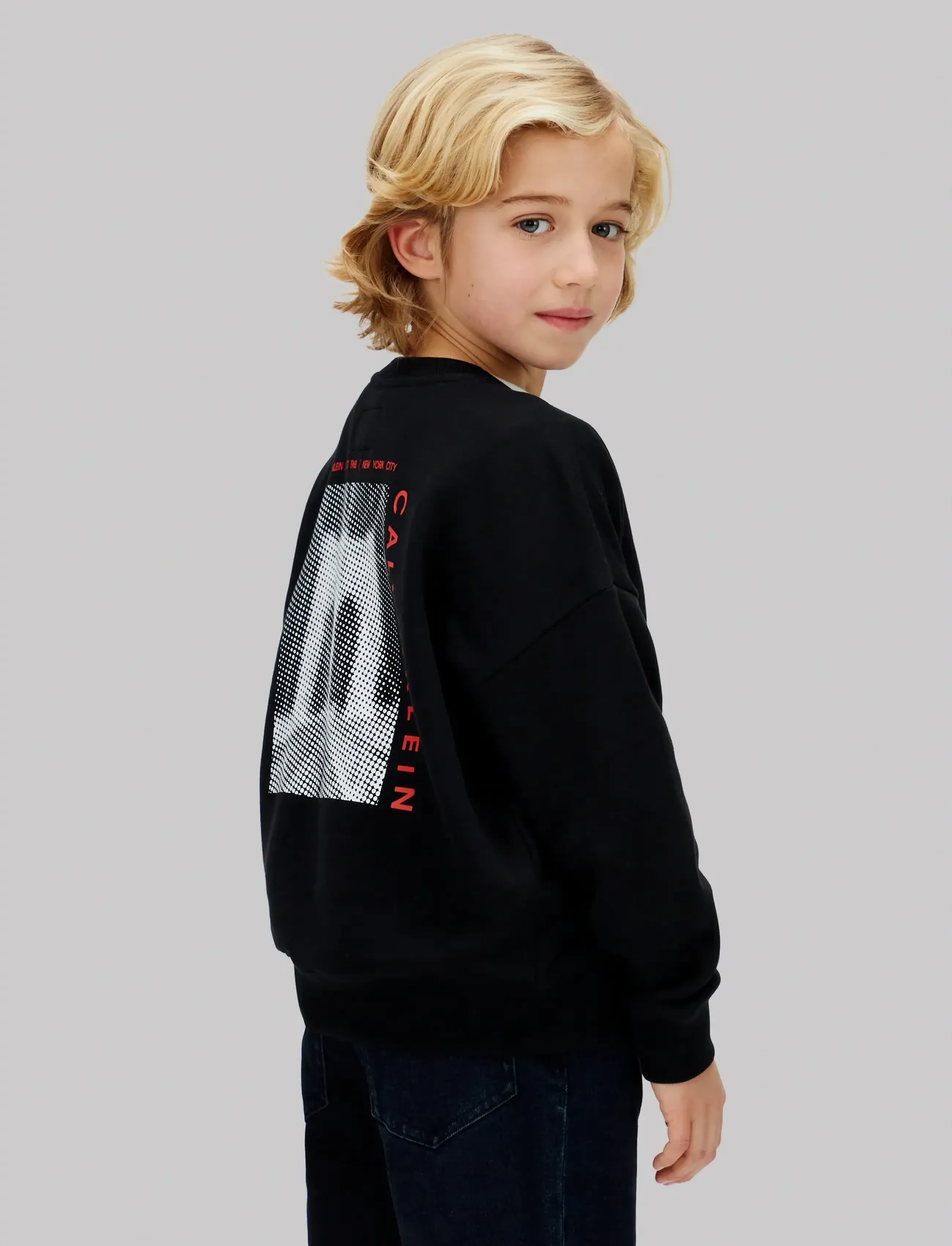 Calvin Klein - BRIDGE OVERSIZE CN - sweatshirts - black [csi] 25cw1000175ck - 4